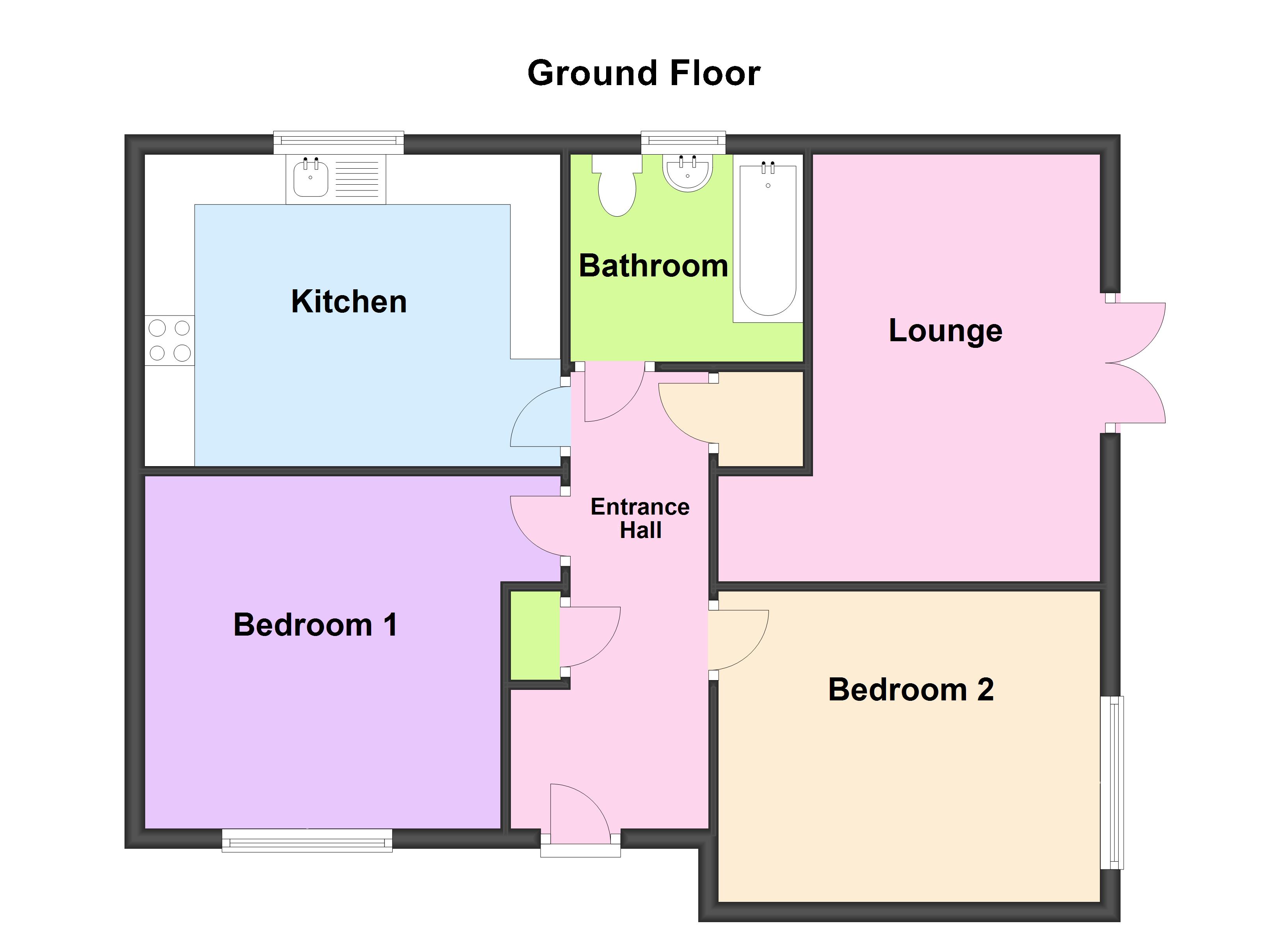 New home, 2 bed bungalow for sale in Mason Close, Station Road, Manea