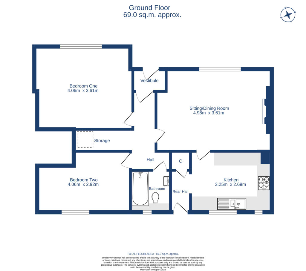 58 Northfield Crescent, Edinburgh EH8, 2 bedroom flat for sale