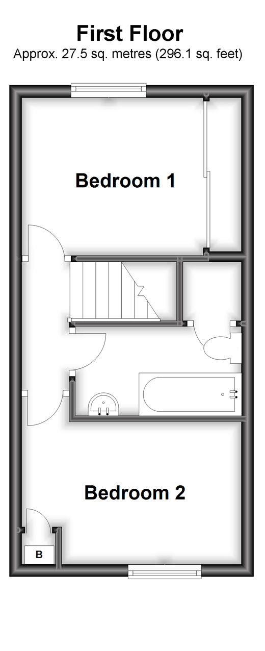 Winchelsea Road, Walderslade, Chatham, Kent ME5, 2 bedroom terraced