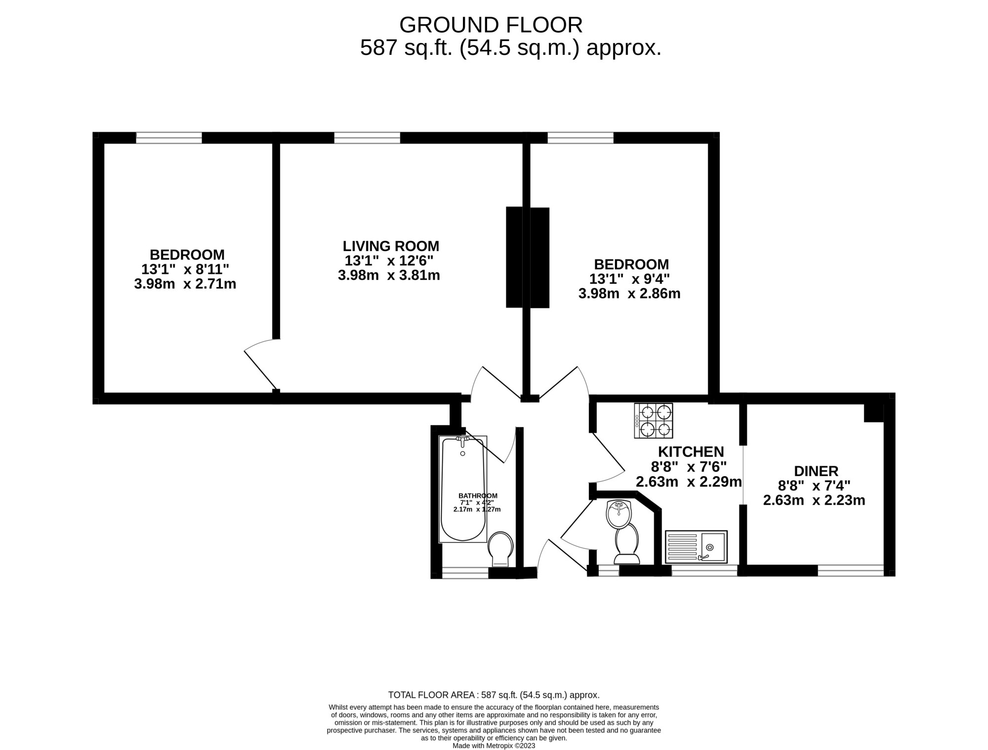 Wentwood House, Upper Clapton Road, Hackney E5, 2 bedroom flat for sale