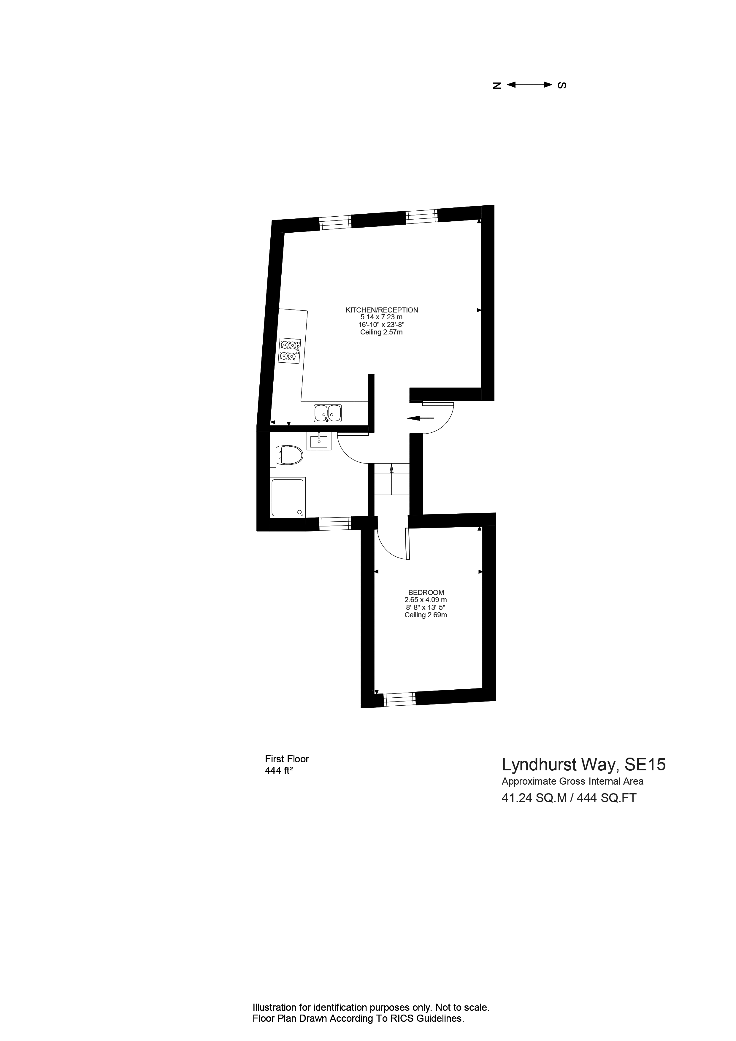 Lyndhurst Way, Peckham, London SE15, 1 bedroom flat for sale 58717368