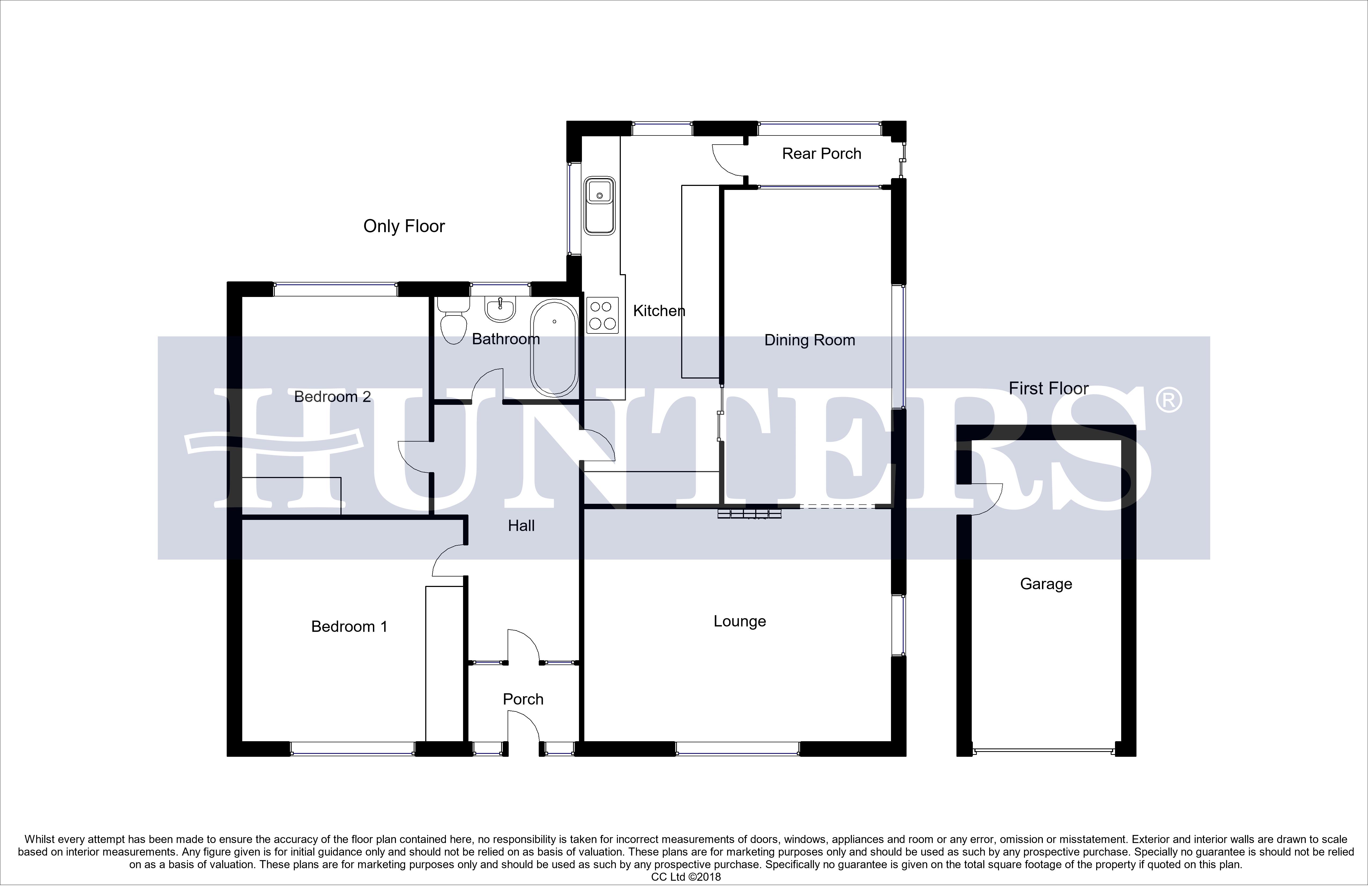 Westgate, Kexby, Gainsborough DN21, 2 bedroom bungalow for sale