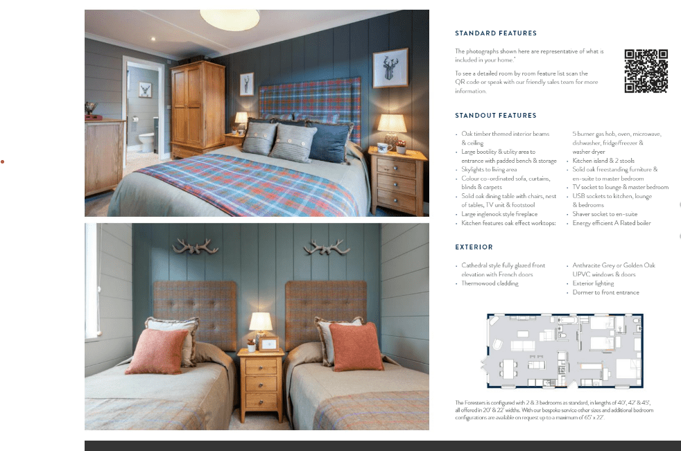 Gallaber Park, Long Preston, Skipton, North Yorkshire BD23, 2 bedroom