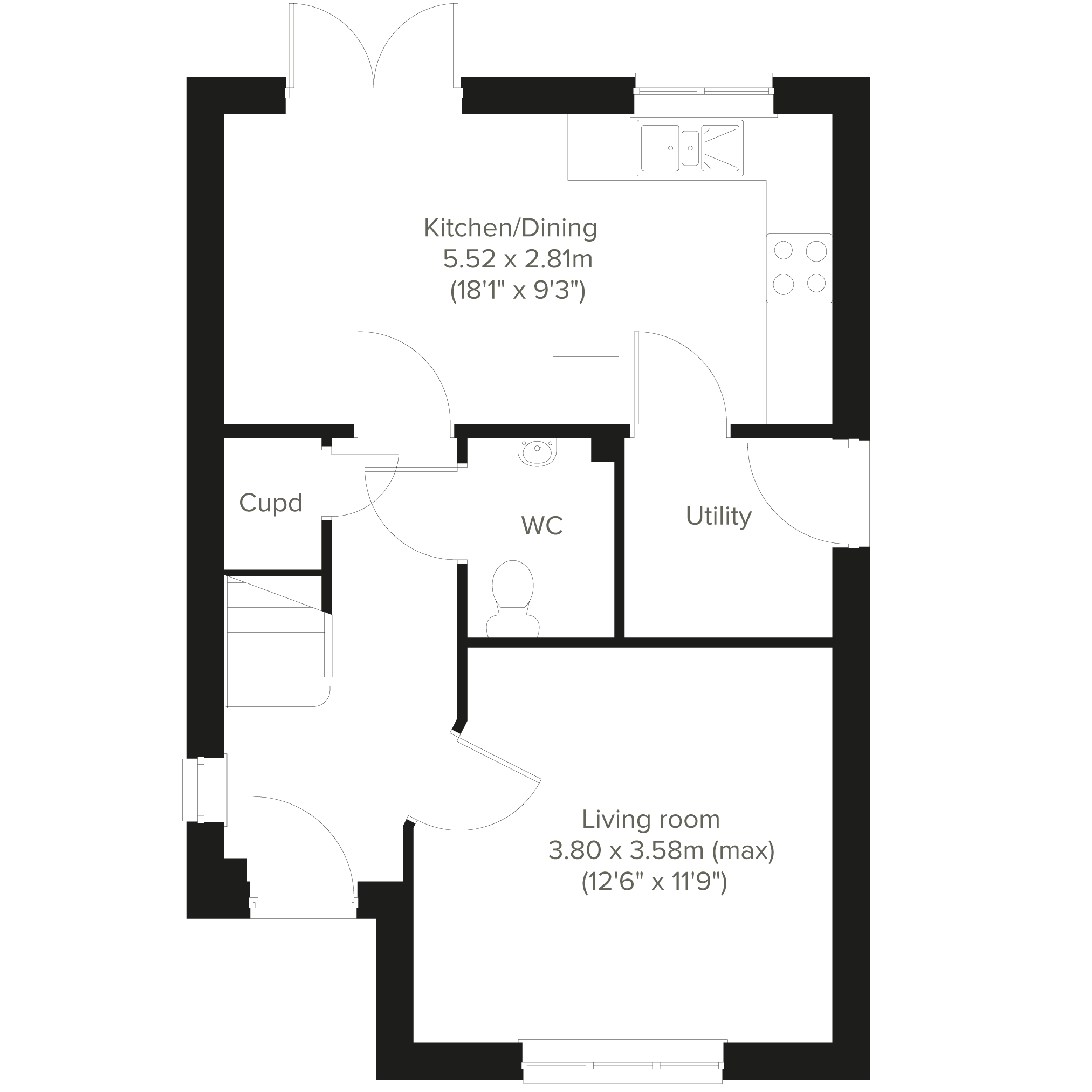 "The Elgin" at Blindwells, Prestonpans, East Lothian EH32, 3 bedroom