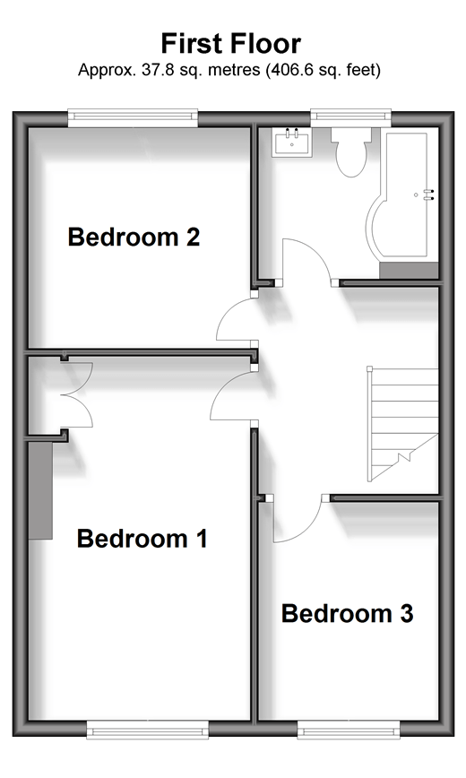 3 bed terraced house for sale in Browns Lane, Uckfield, East Sussex