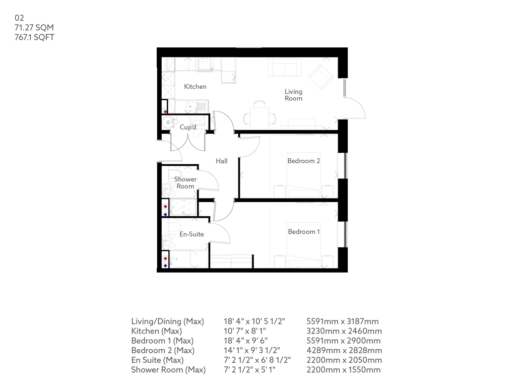Hollywood Avenue, Gosforth, Newcastle Upon Tyne NE3, 2 bedroom property