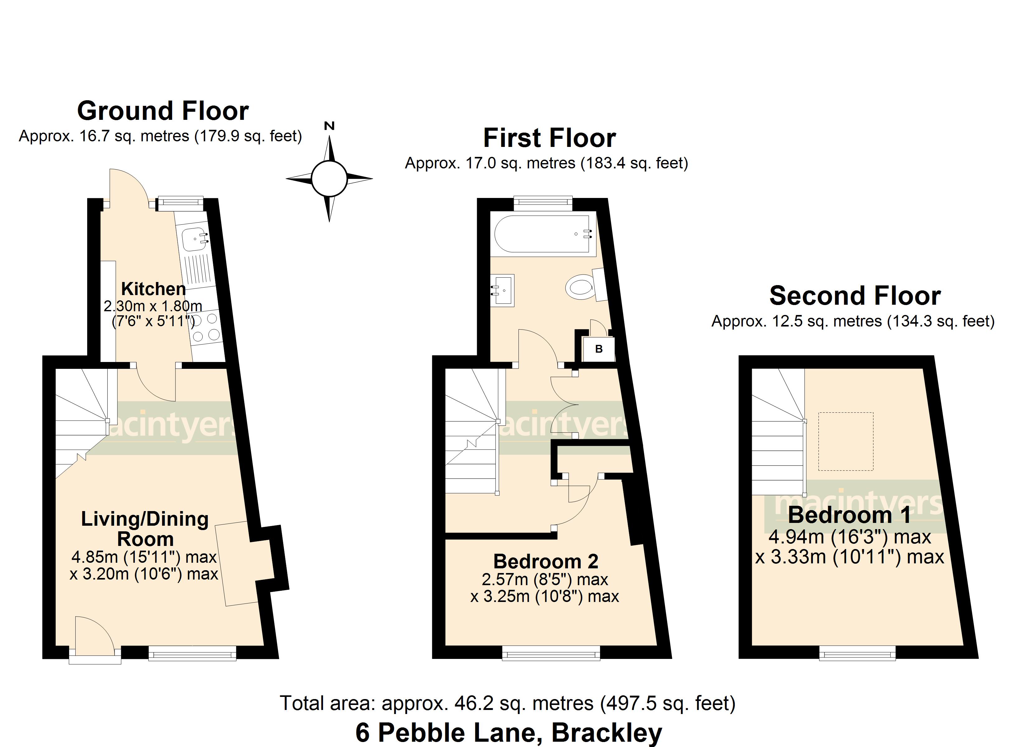 Pebble Lane, Brackley NN13, 2 bedroom end terrace house for sale