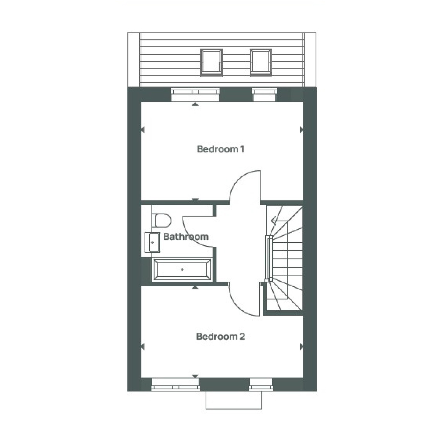 "Coopers Hill 2 Bed House" at Crowthorne Road North, Bracknell RG12, 2