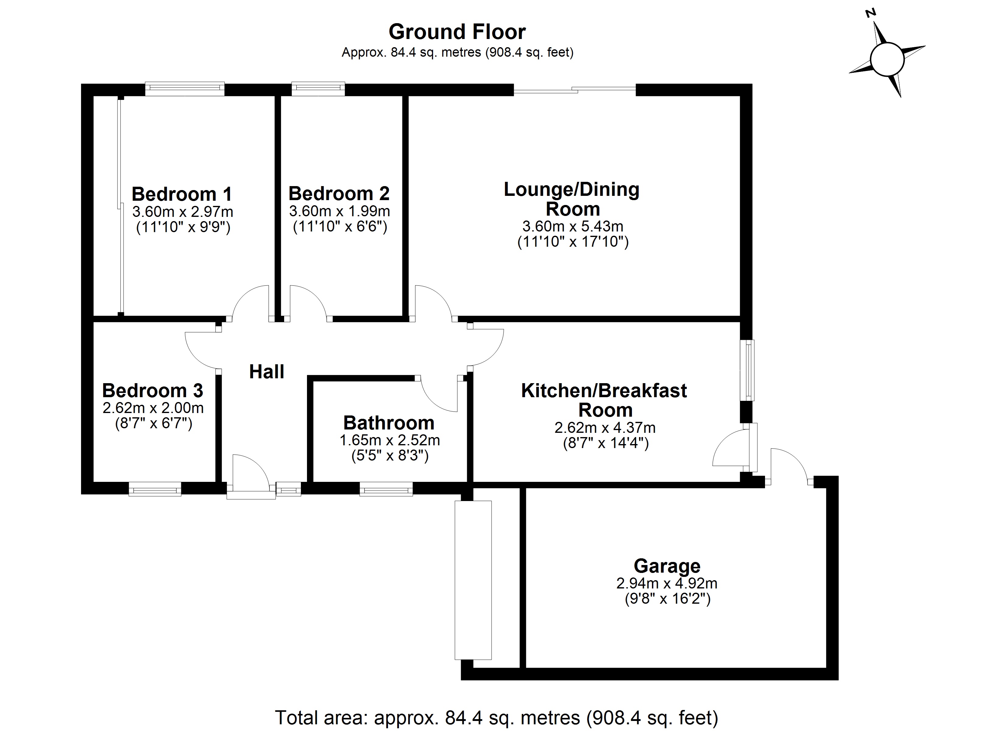 3 bed detached bungalow for sale in Wroxham Close, Helsby, Frodsham WA6