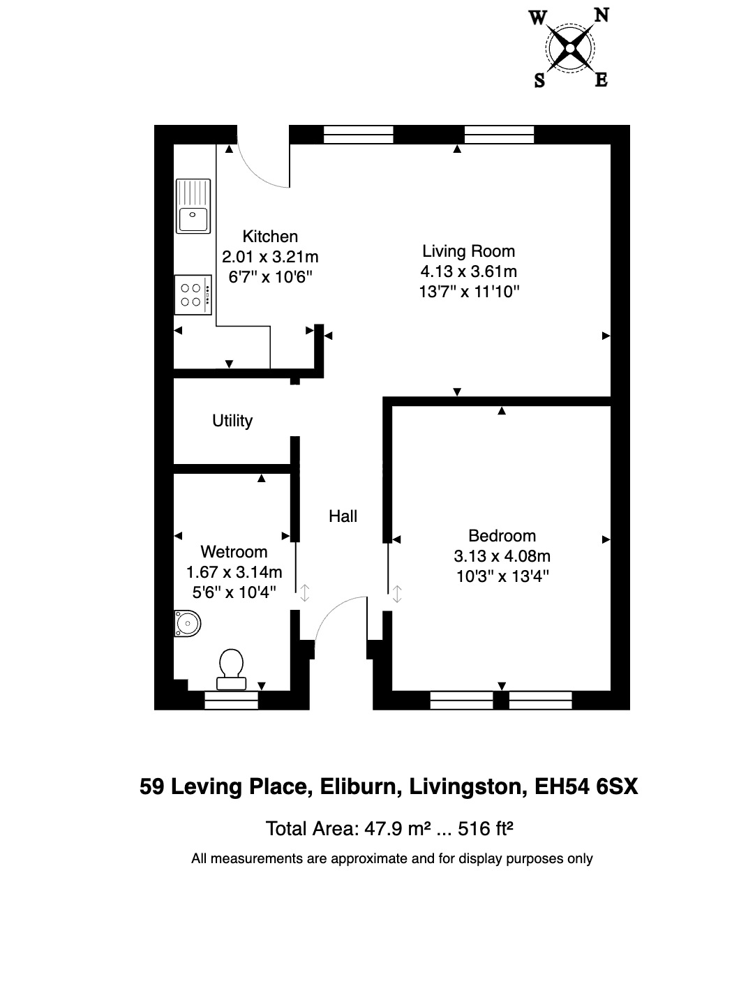 1 bed semidetached bungalow for sale in Leving Place, Livingston EH54 66616374 Zoopla