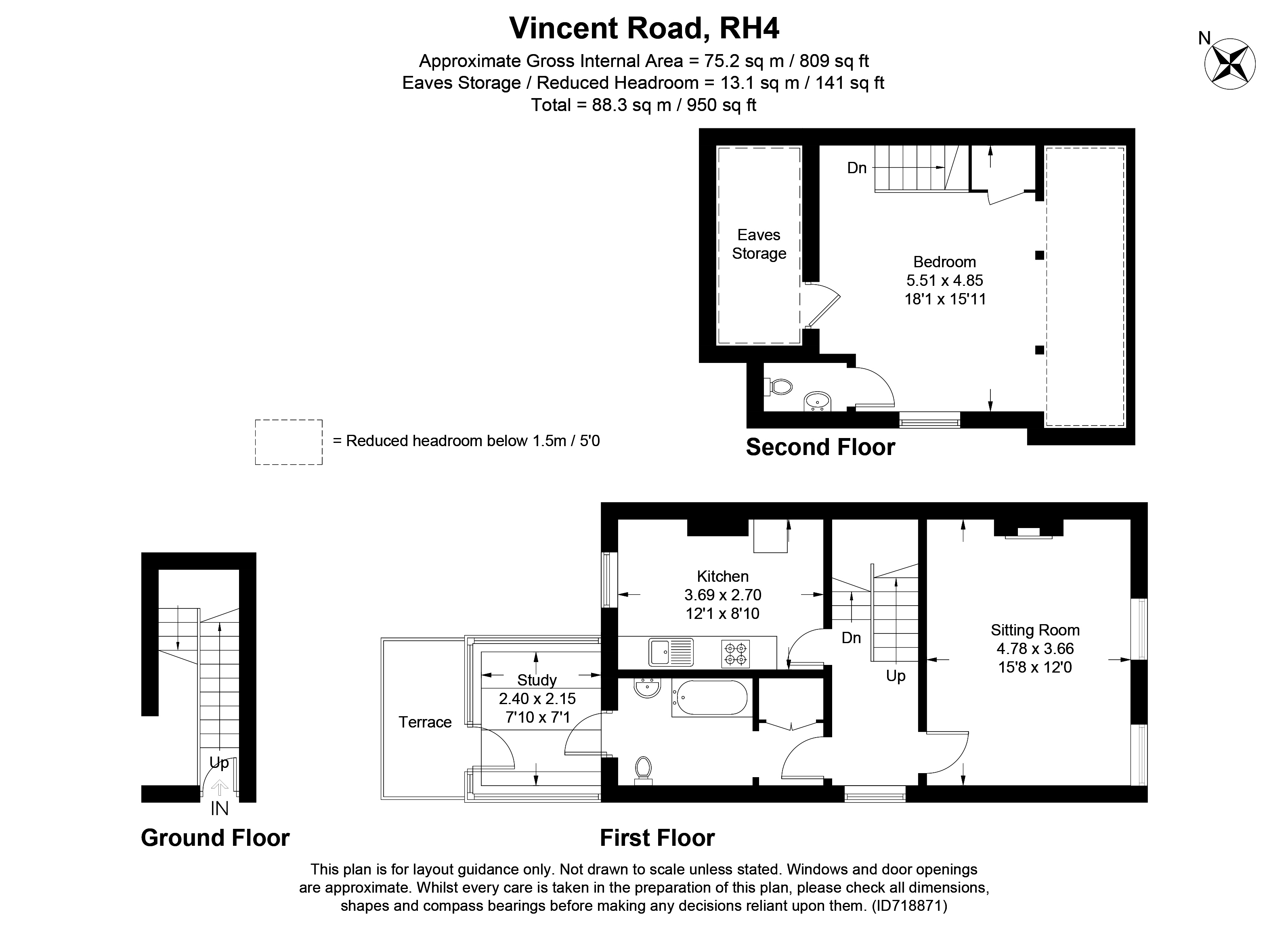 Vincent Road, Dorking RH4, 1 bedroom flat for sale 57256311