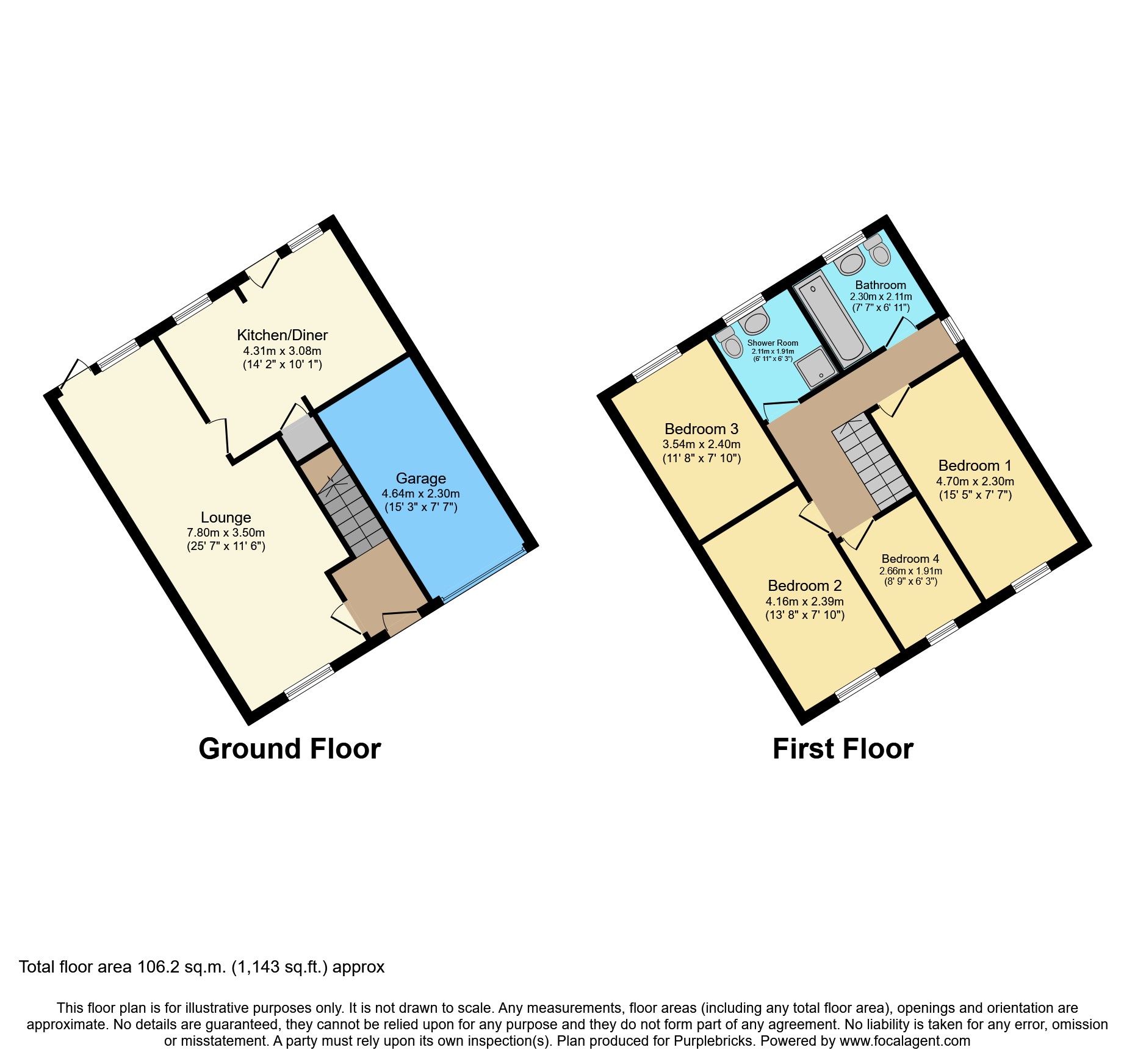 Wardles Lane, Great Wyrley, Walsall WS6, 4 bedroom semidetached house
