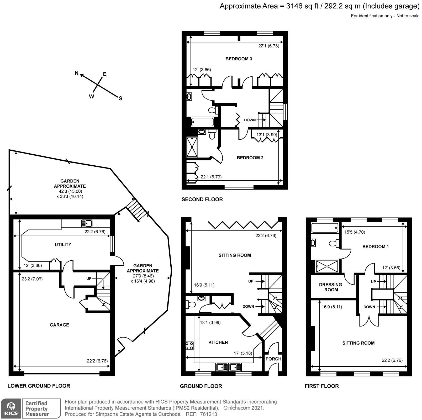 Clearwater Place, Long Ditton, Surbiton KT6, 4 bedroom town house for