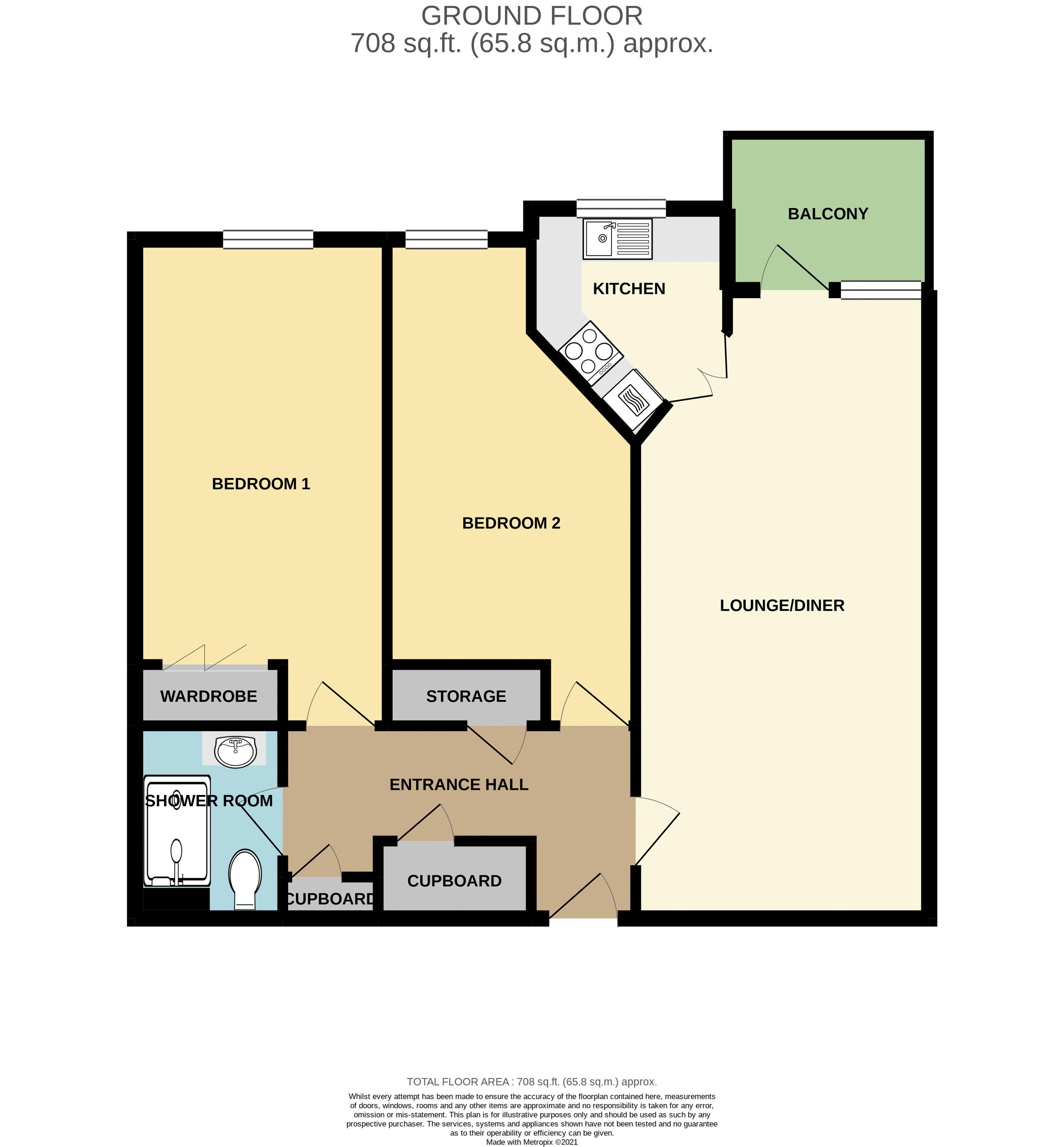 Beach Road, WestonSuperMare BS23, 2 bedroom flat for sale 57714364
