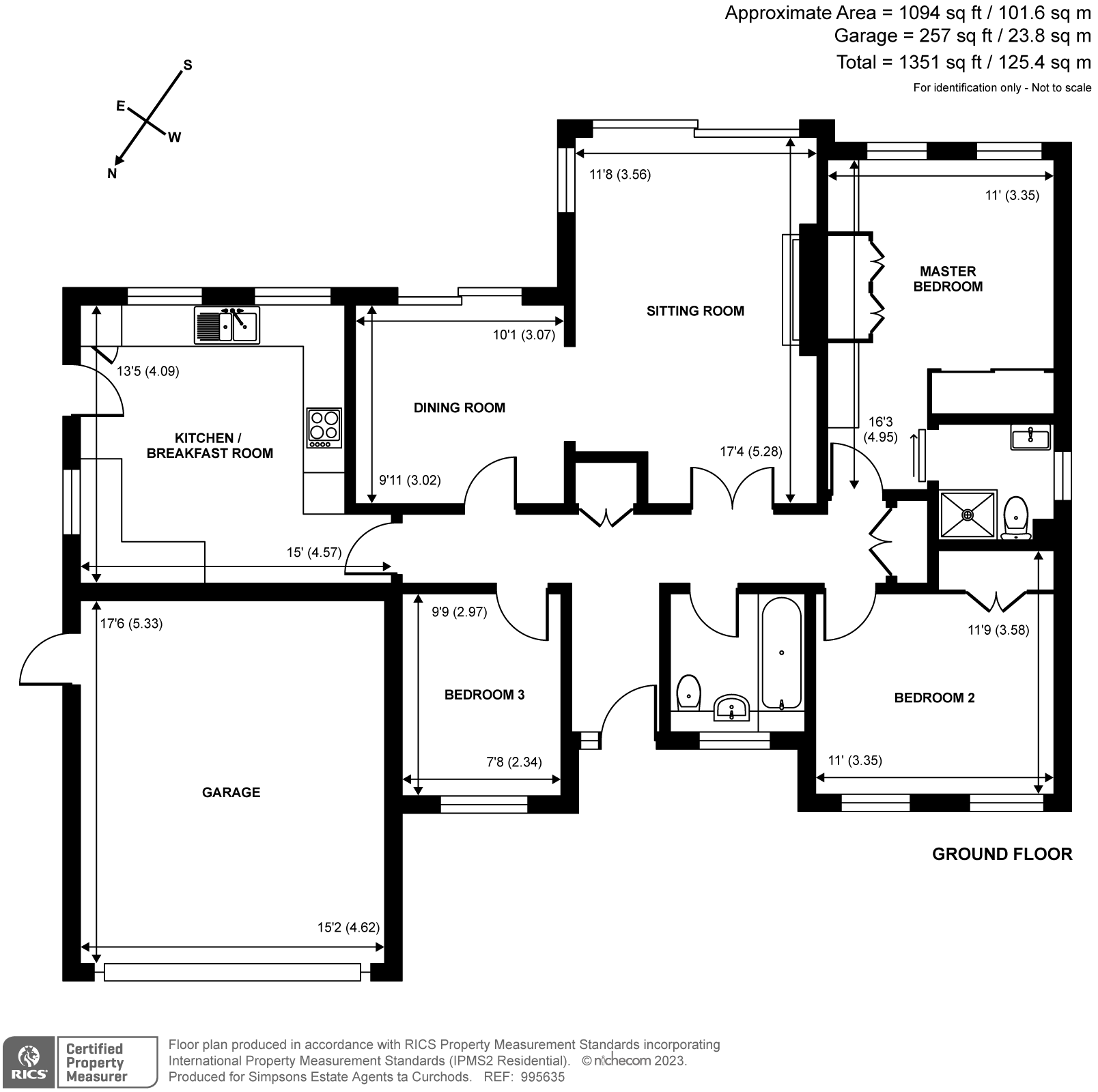 Parkside Place, East Horsley KT24, 3 bedroom bungalow for sale