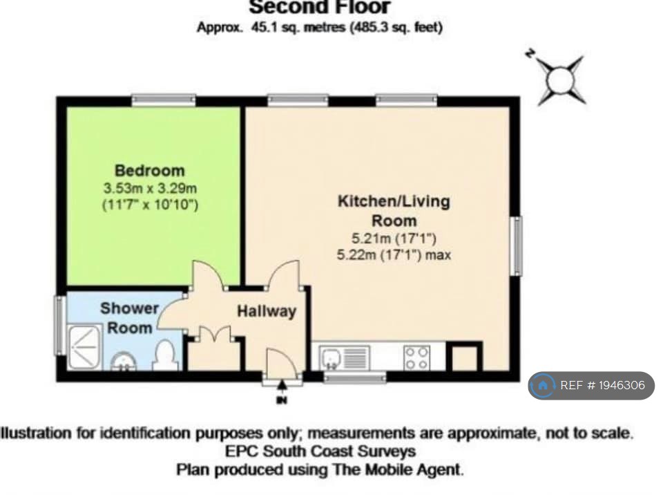 New Street, Lymington SO41, 1 bedroom flat to rent 67386493