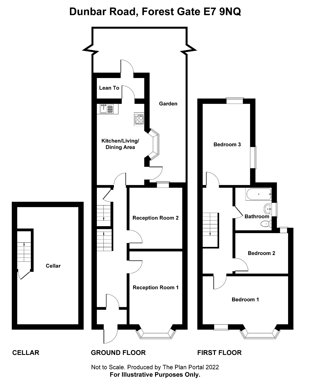 Dunbar Road, Forest Gate, London E7, 3 bedroom terraced house for sale