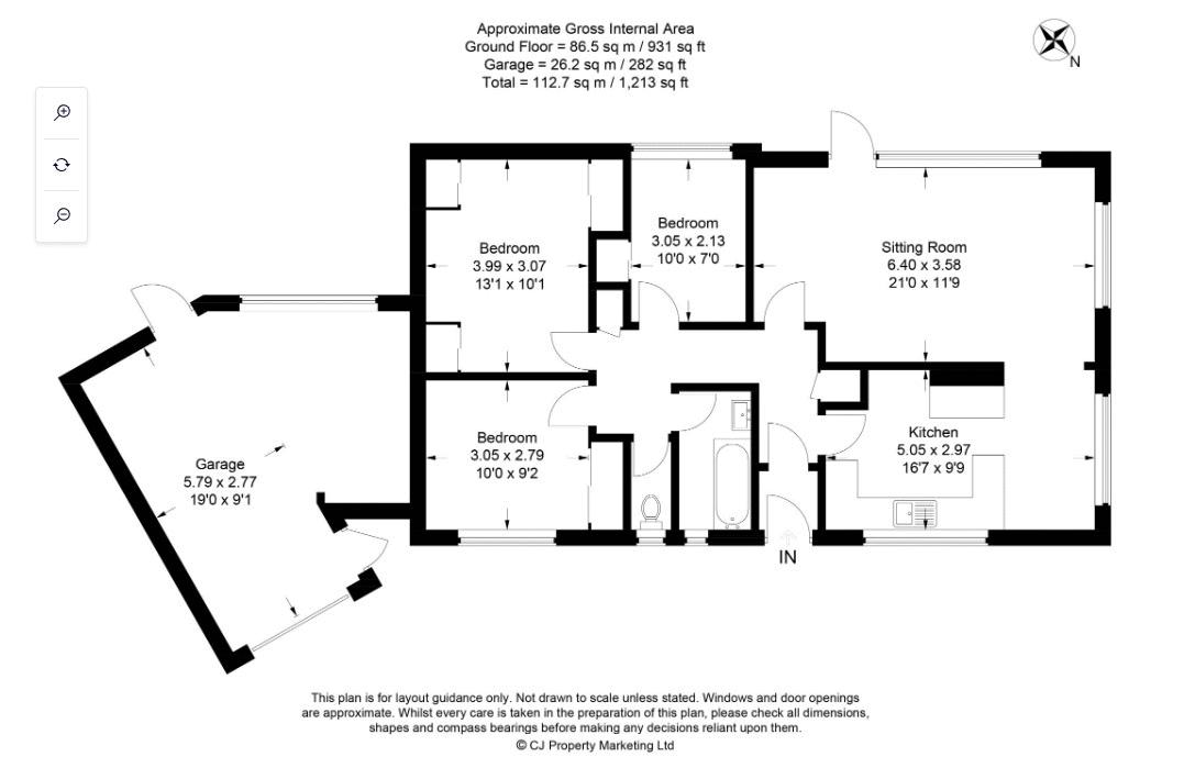 Boss Lane, Hughenden Valley, High HP14, 3 bedroom bungalow for