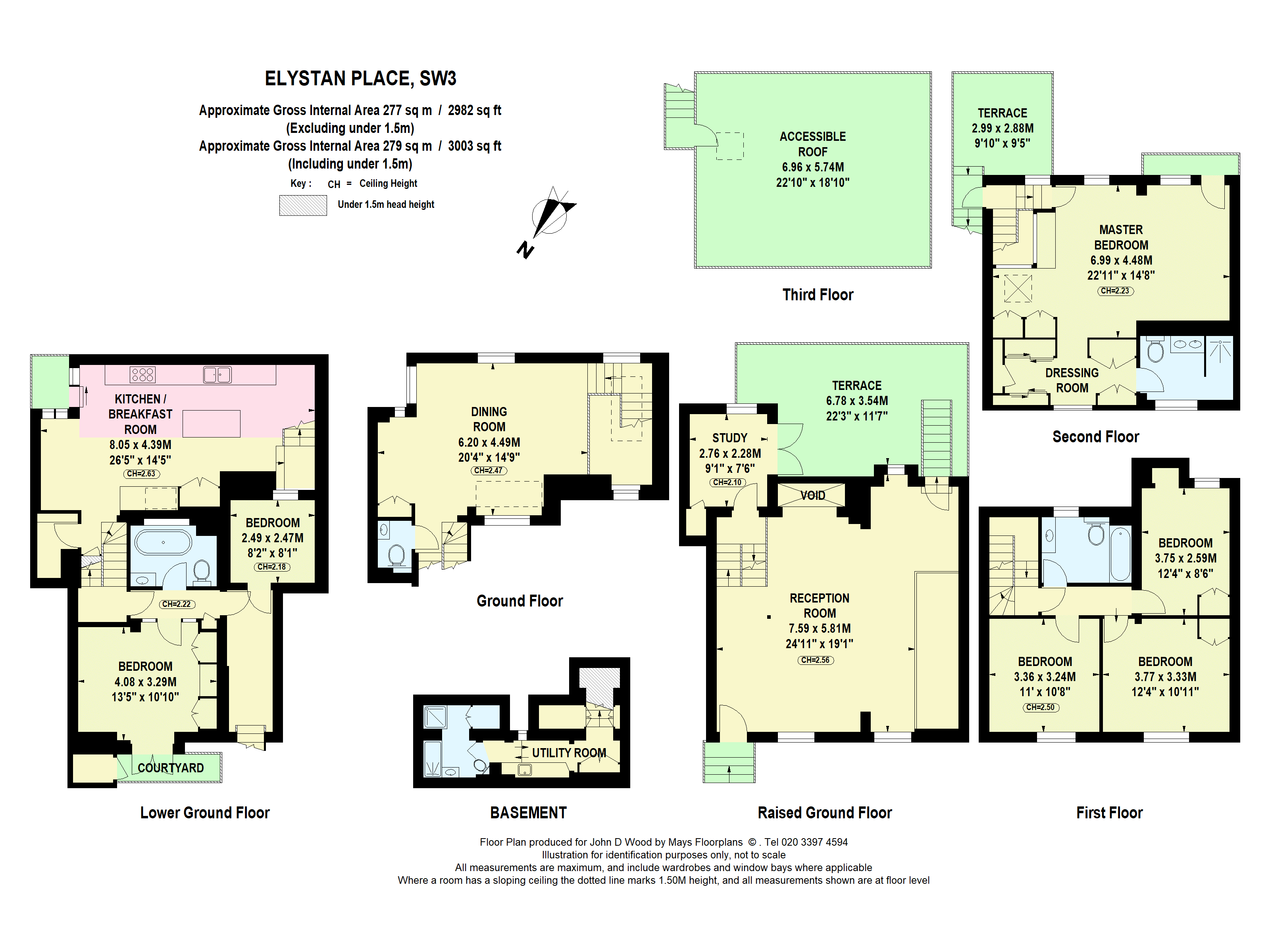 Elystan Place, Chelsea, London SW3, 6 bedroom terraced house for sale