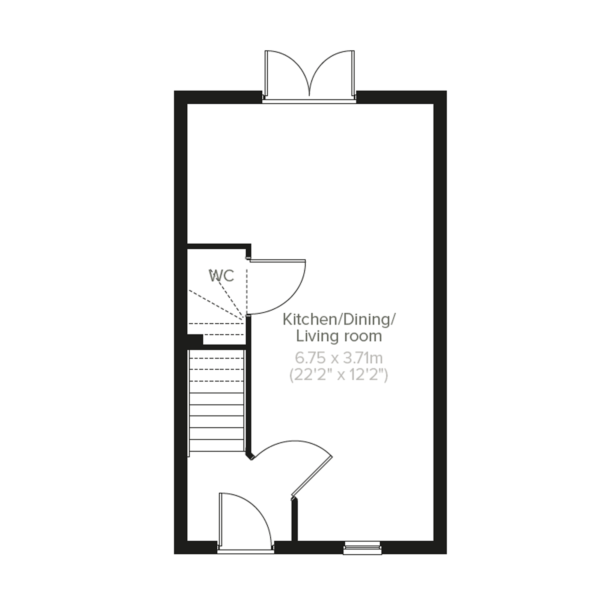 "The Morden" at Woodham Road, Barry CF63, 2 bedroom terraced house for