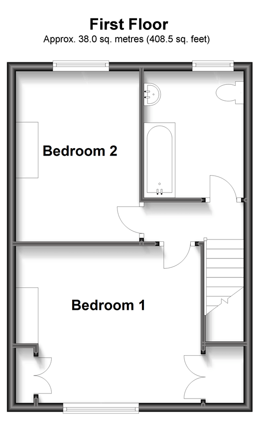 Mead Lane, Bognor Regis, West Sussex PO22, 2 bedroom terraced house for