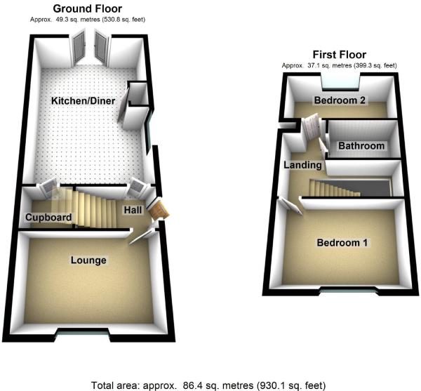 Wistaston Green Road, Wistaston, Crewe, Cheshire CW2, 2 bedroom semi