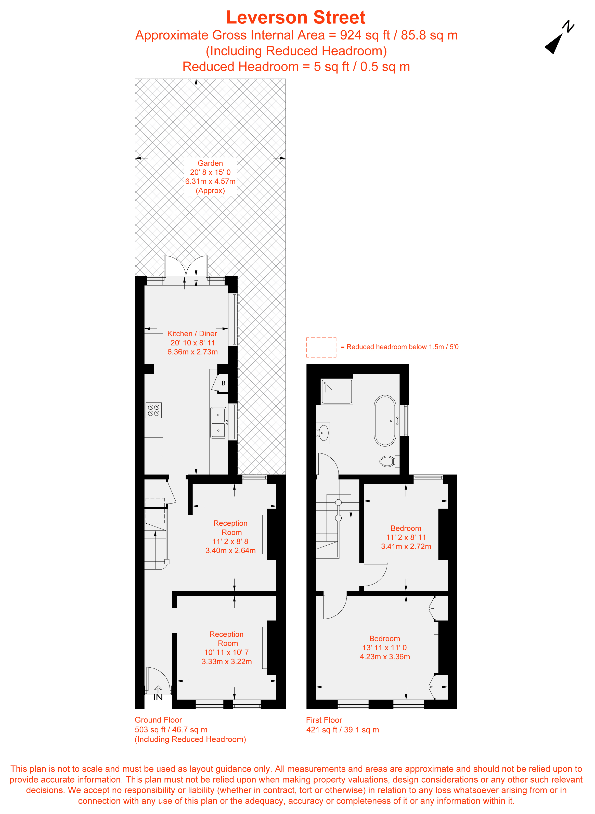 Leverson Street, Furzedown, London SW16, 2 bedroom terraced house for