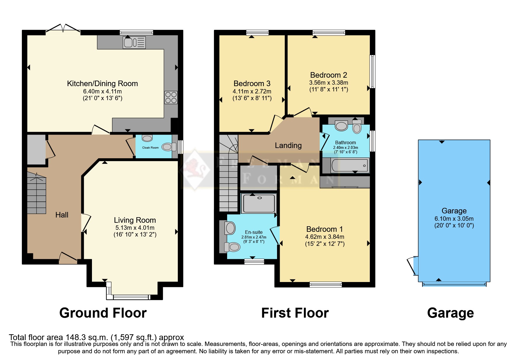 Danforth Way, Ringmer, Lewes BN8, 3 bedroom detached house for sale