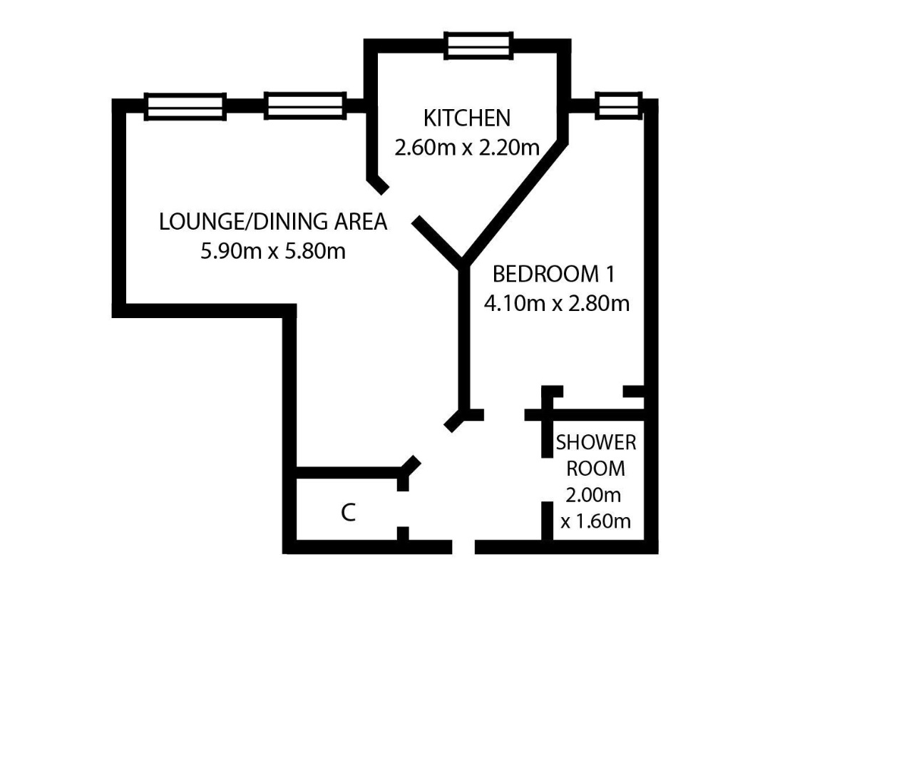 Eccles Court, Stirling FK7, 1 bedroom flat for sale 61732802