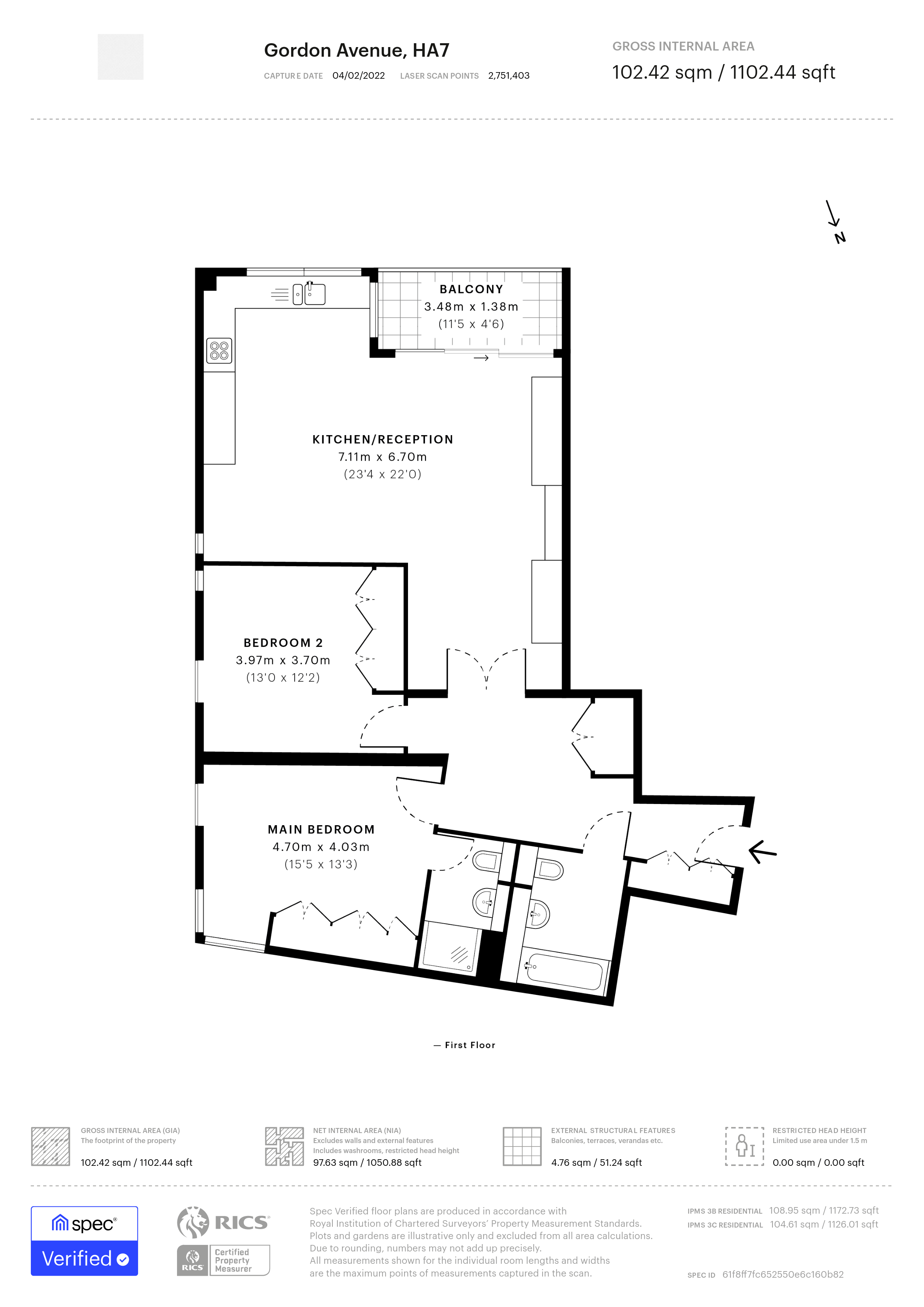 Gordon Avenue, Stanmore HA7, 2 bedroom triplex for sale 60765498