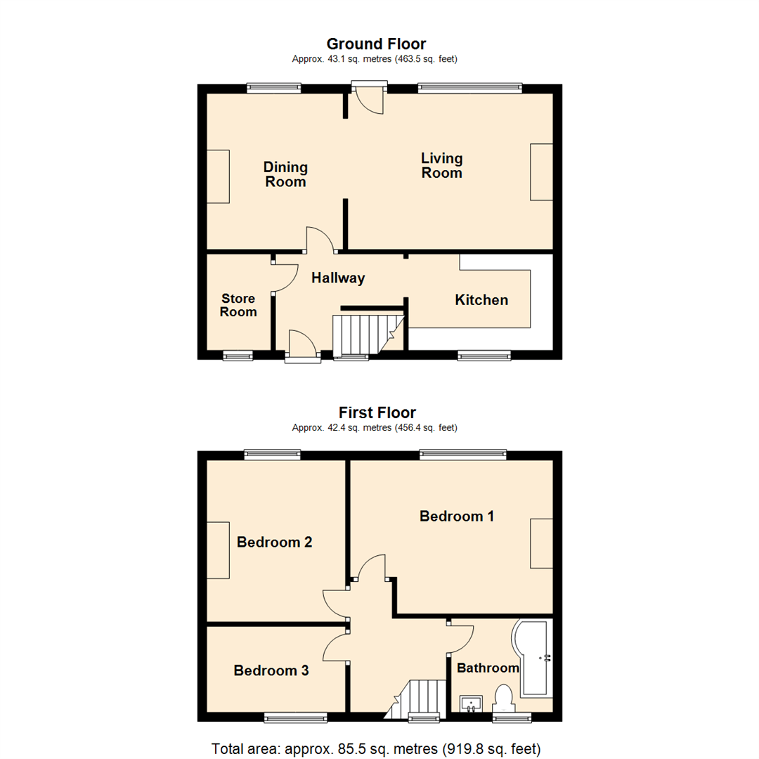 Poole Square, Crossgates, Leeds LS15, 3 bedroom detached house for sale