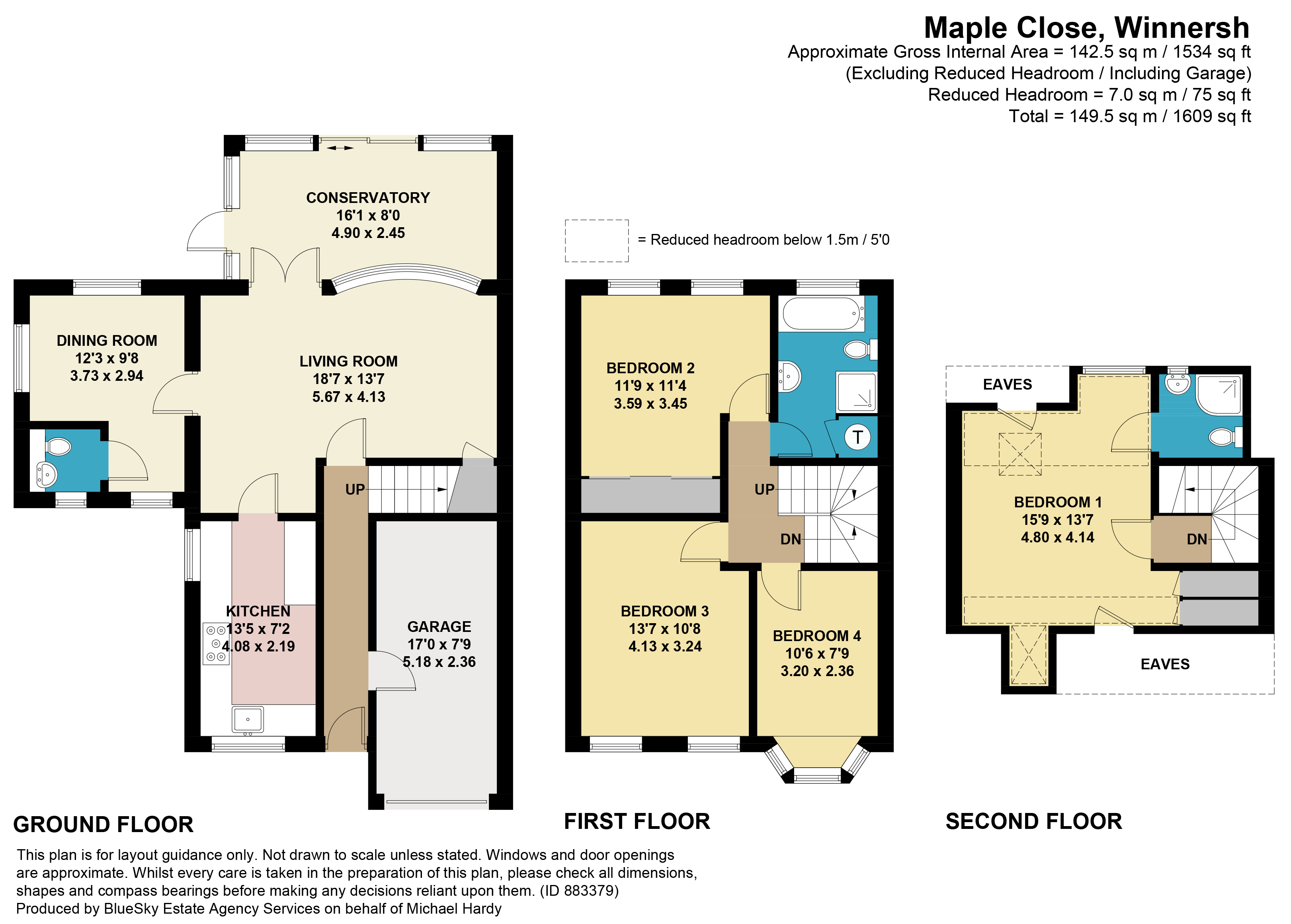 Maple Close, Winnersh RG41, 4 bedroom end terrace house to rent