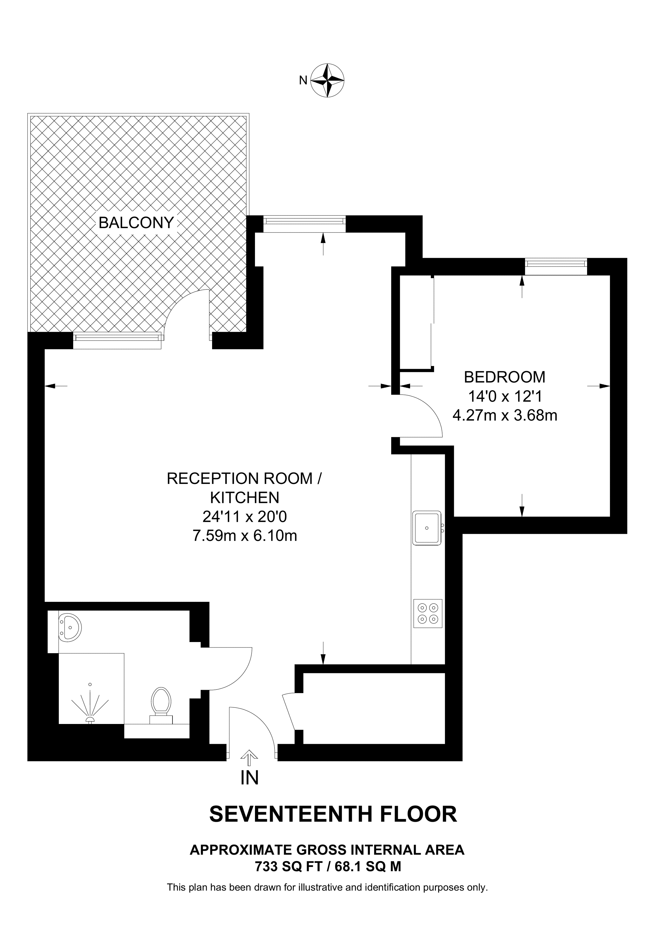 Mitre Yard, North Kensington, London NW10, studio to rent 68580431