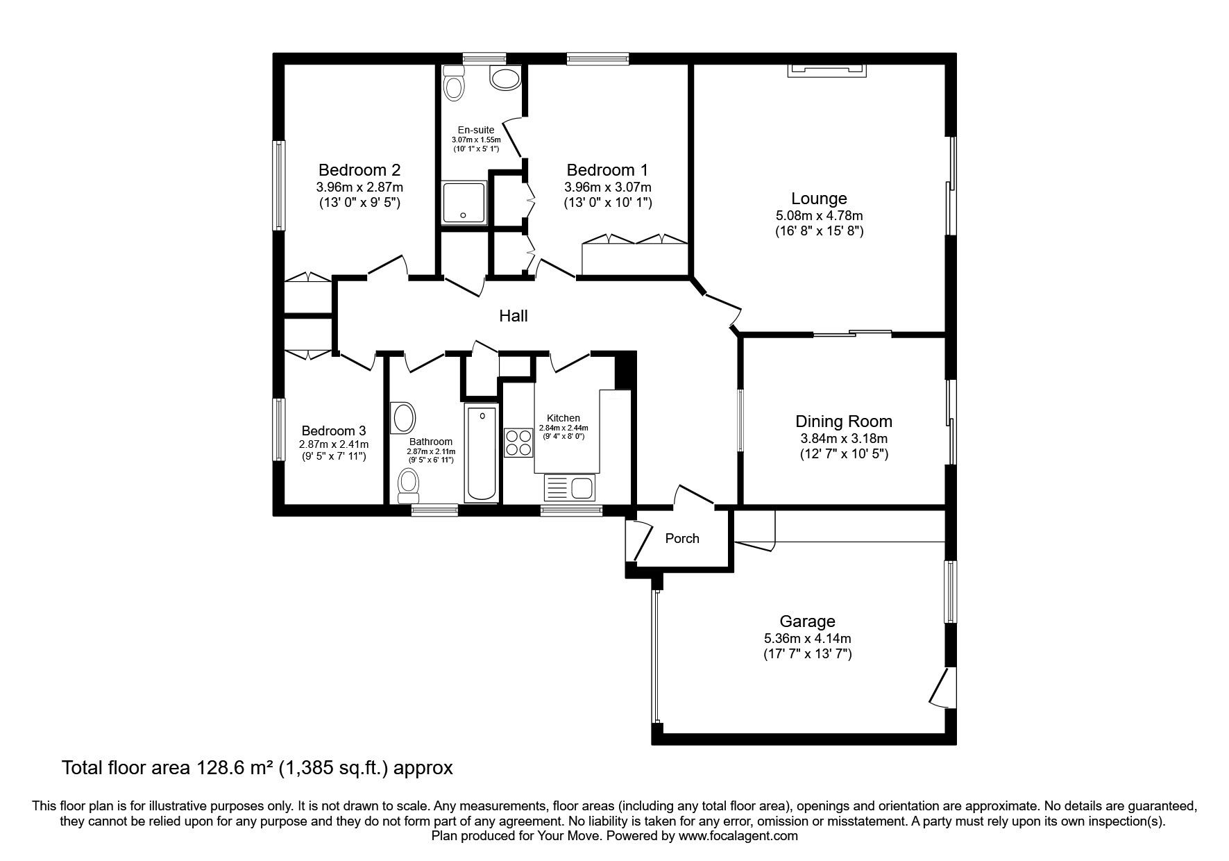 3 bed bungalow for sale in Queensberry Brae, Thornhill, Dumfries And