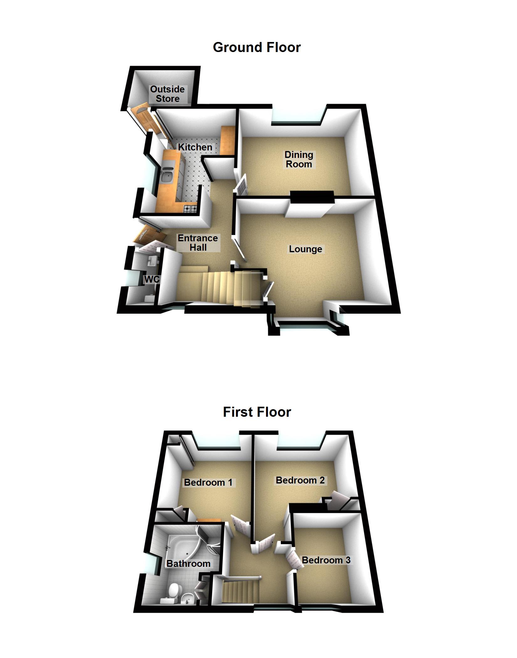 Stow Road, Willingham By Stow, Gainsborough DN21, 3 bedroom semi