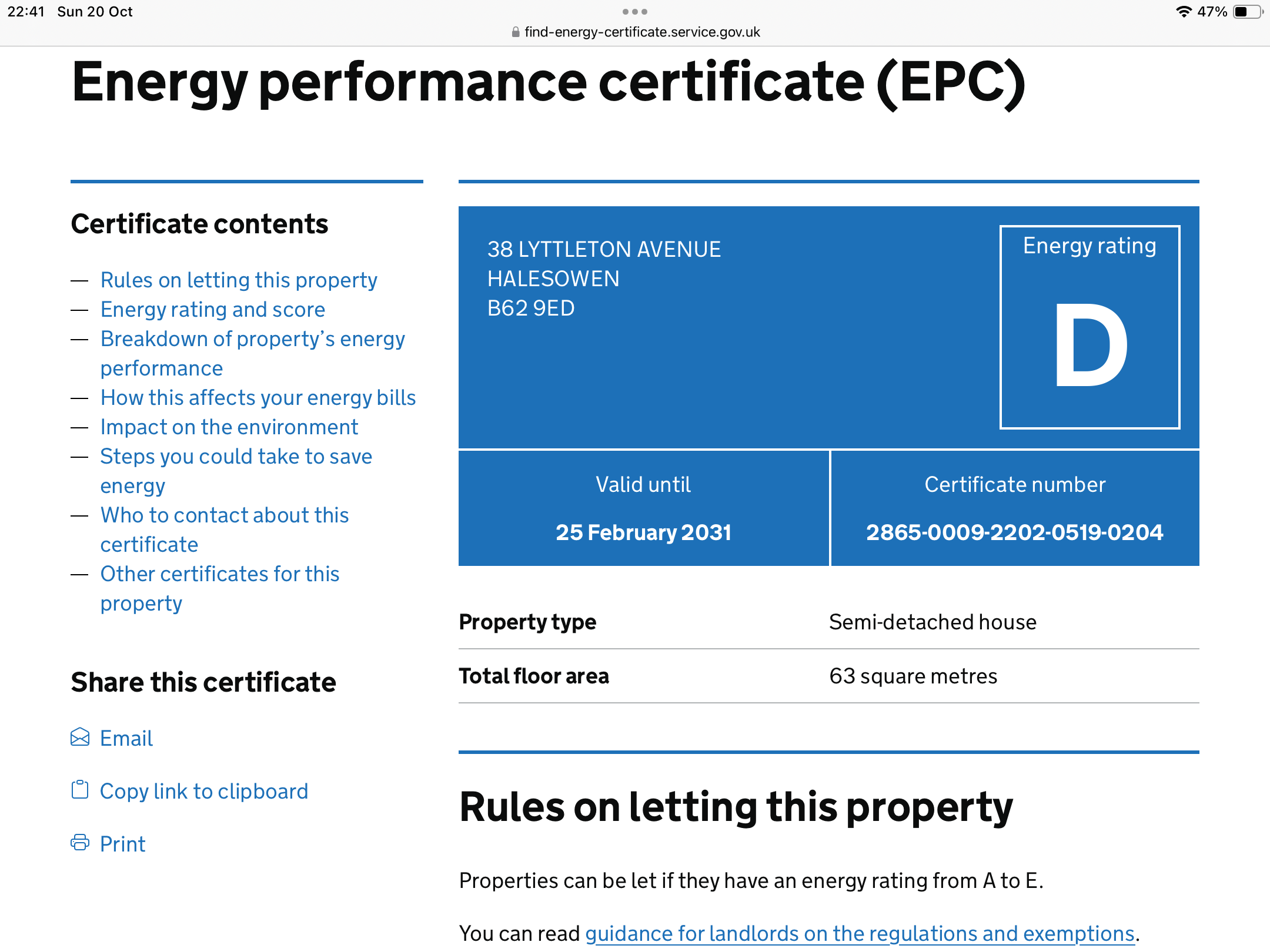 Lyttleton Avenue, Halesowen B62, 3 bedroom semidetached house for sale