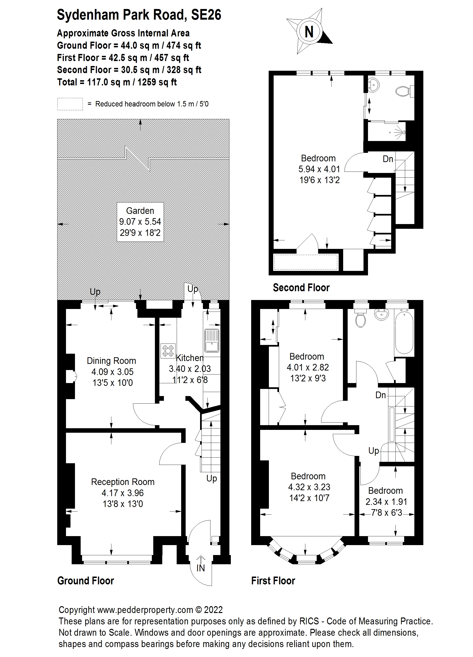 Sydenham Park Road, Sydenham, London SE26, 4 bedroom terraced house for