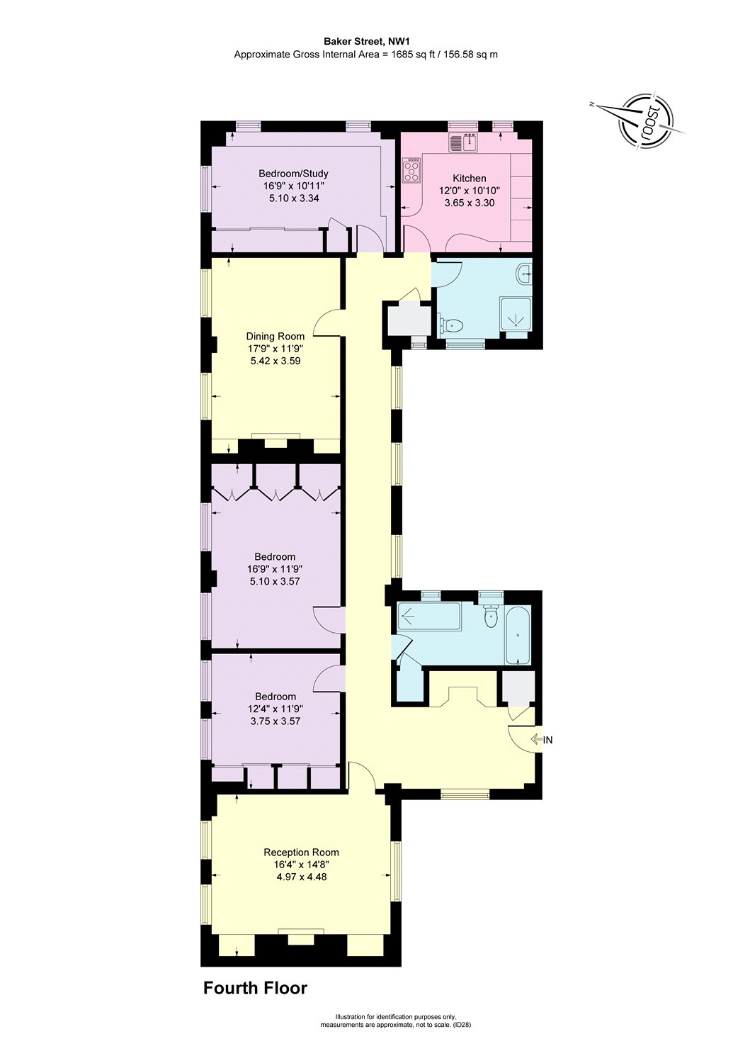 3 bed flat for sale in Chiltern Court, Baker Street, London NW1 Zoopla
