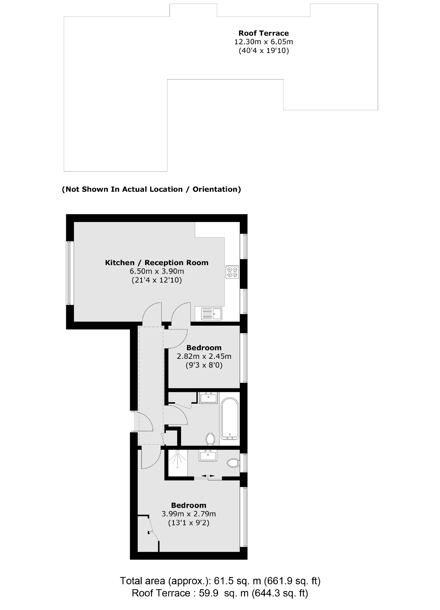 Wellesley Road, Twickenham TW2, 2 bedroom flat for sale 64314688