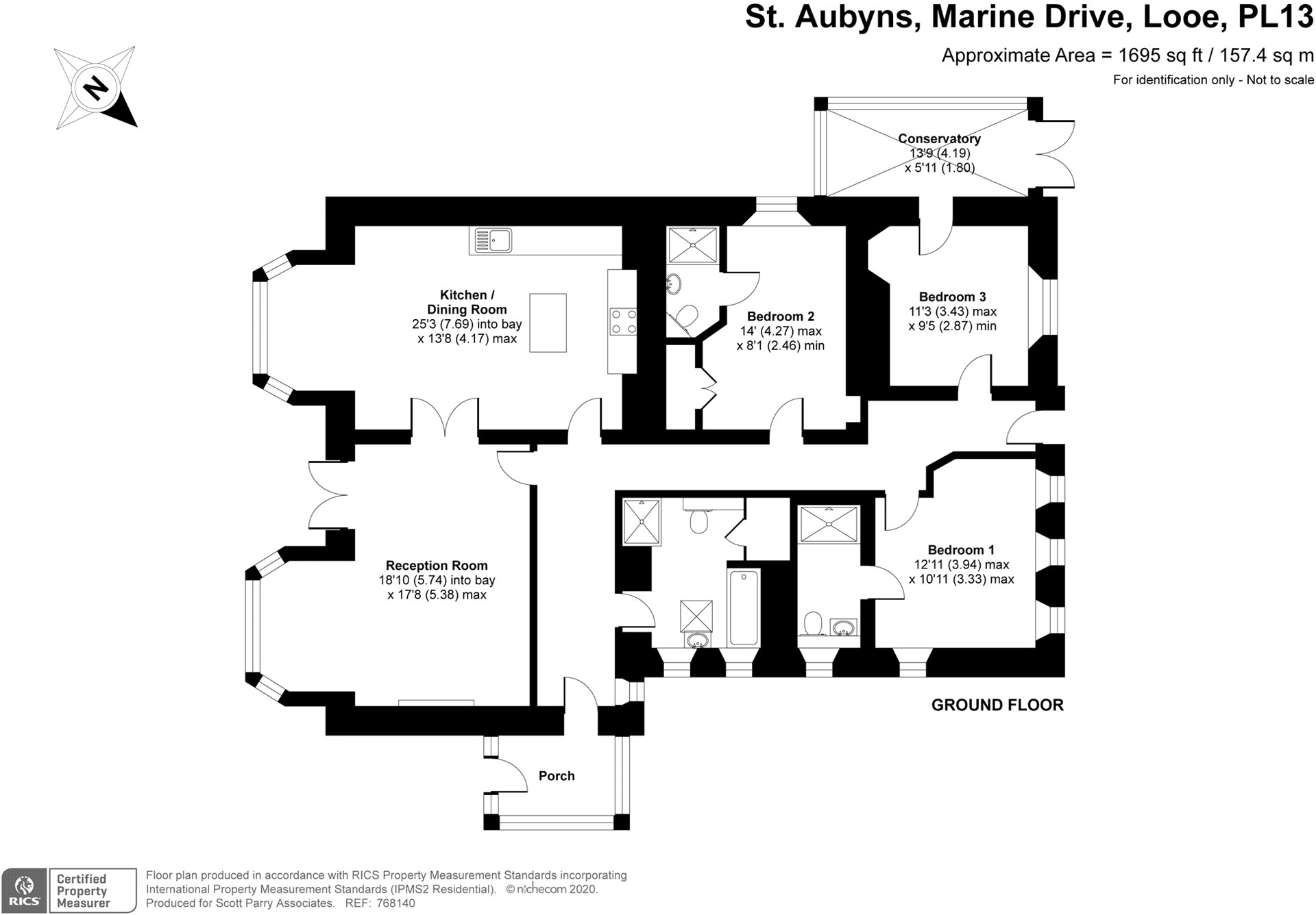 Marine Drive, Looe, Cornwall PL13, 3 bedroom flat for sale 66554919