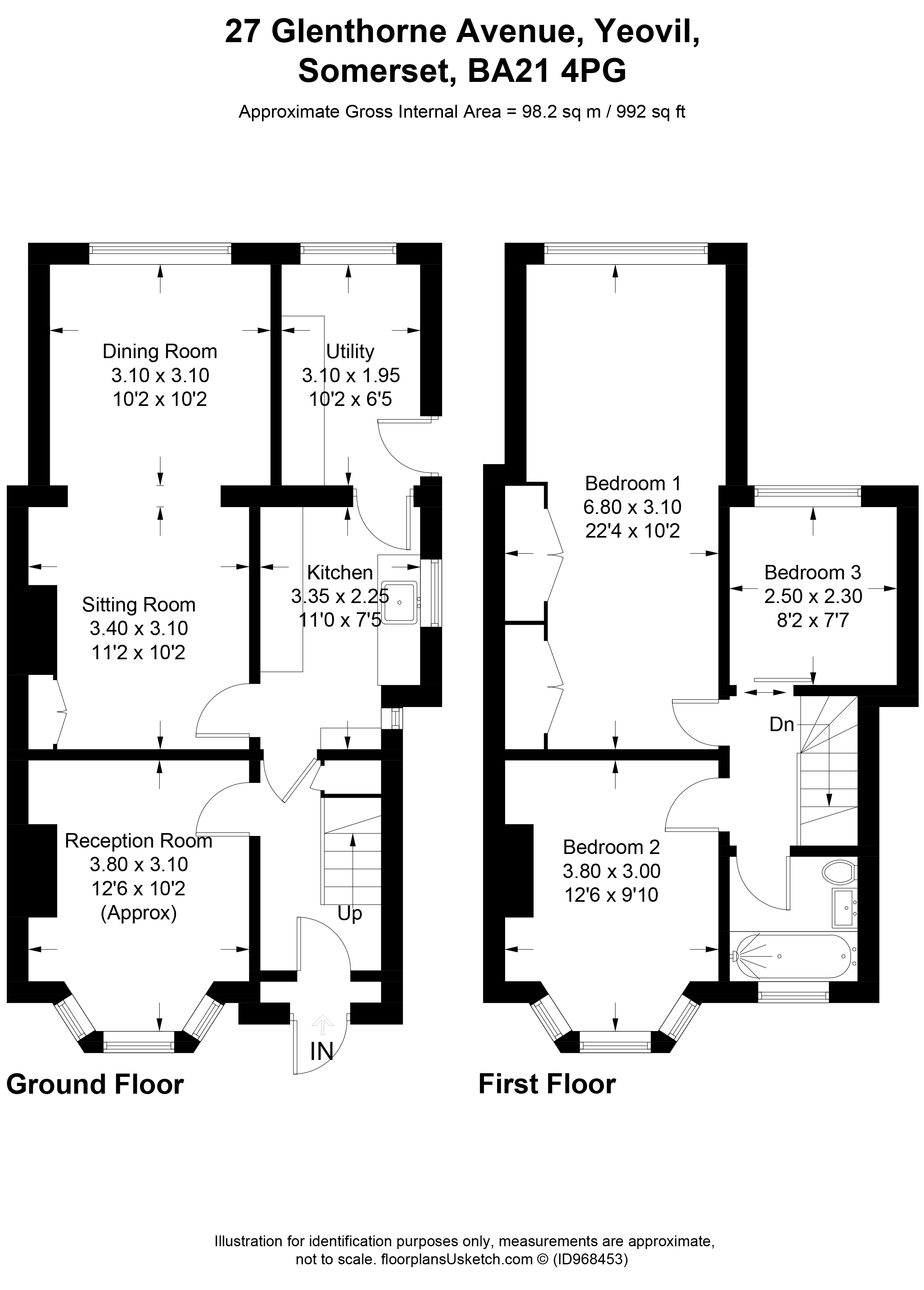 Glenthorne Avenue, Yeovil BA21, 3 bedroom semidetached house for sale