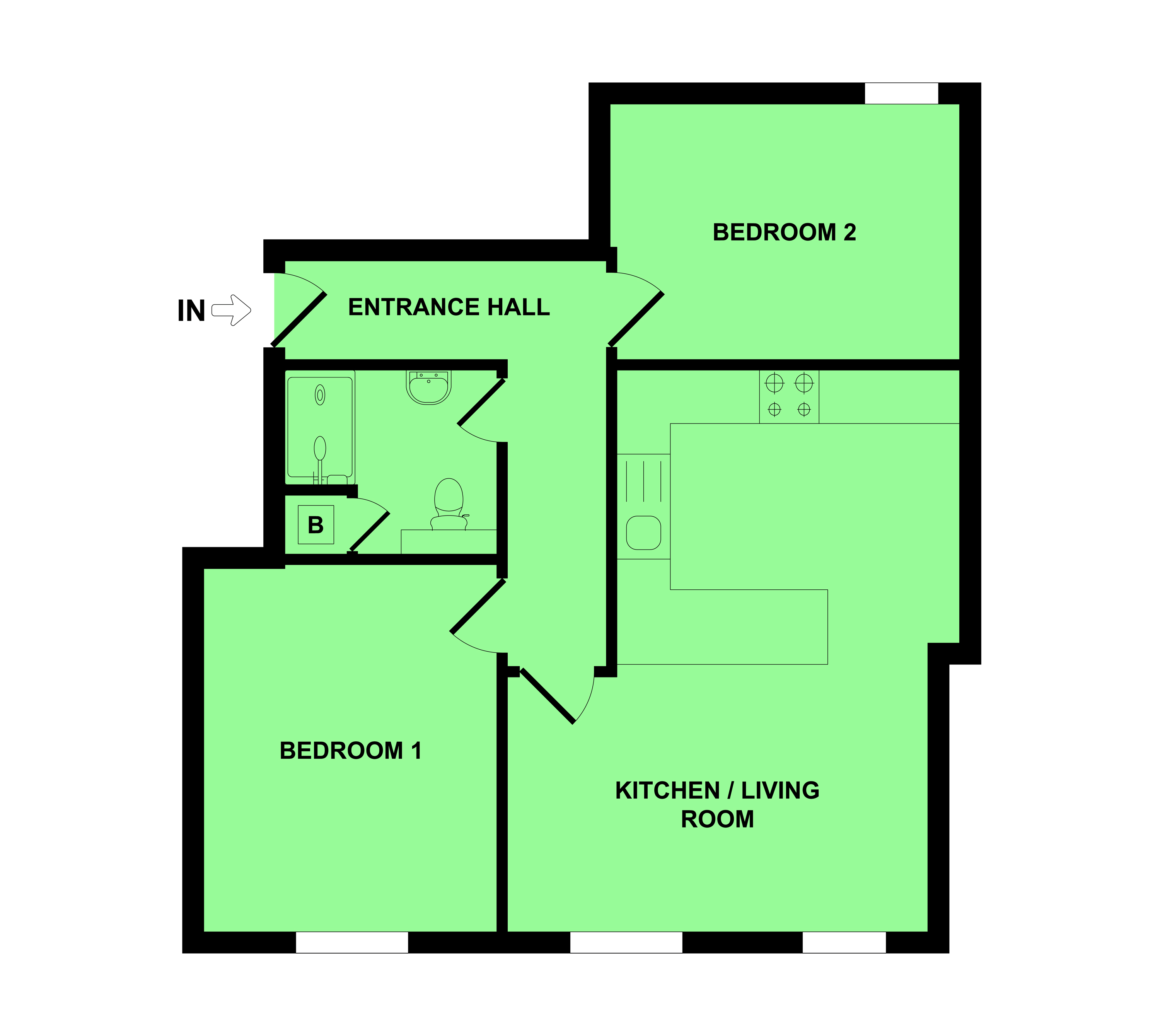 Englands Lane, Gorleston, Great Yarmouth NR31, 2 bedroom flat for sale