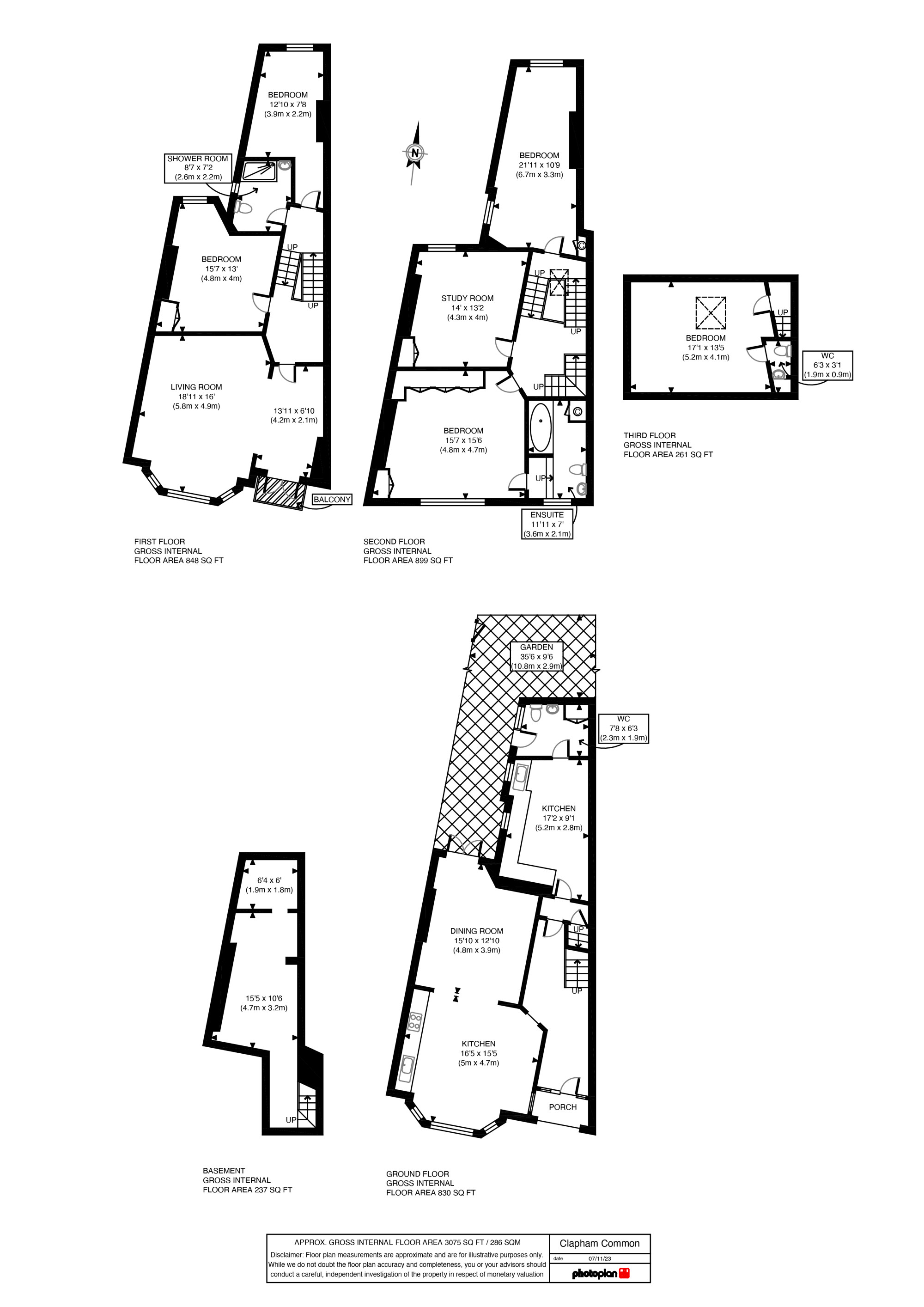 6 bed terraced house for sale in Clapham Common, London SW4 67333238