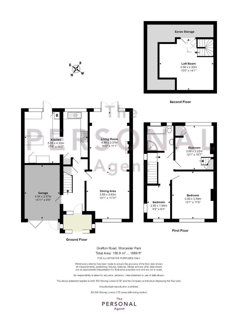 3 bed semidetached house for sale in Grafton Road, Worcester Park KT4