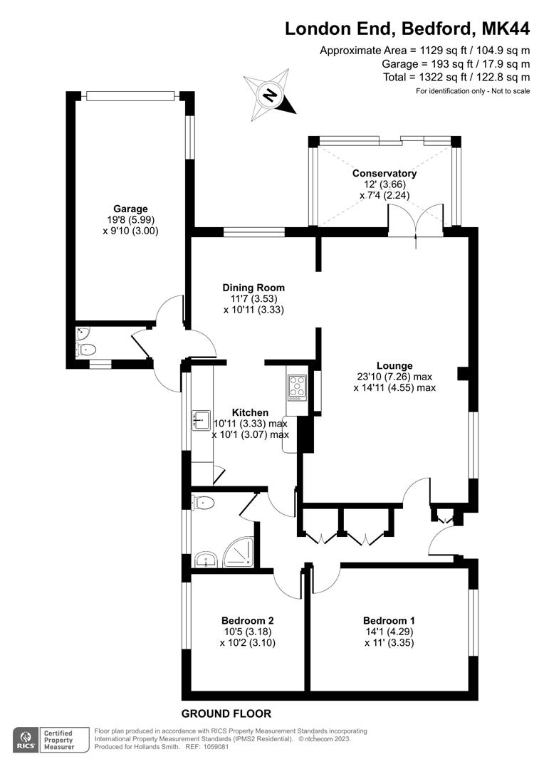 London End, Milton Ernest, Bedford MK44, 2 bedroom semidetached