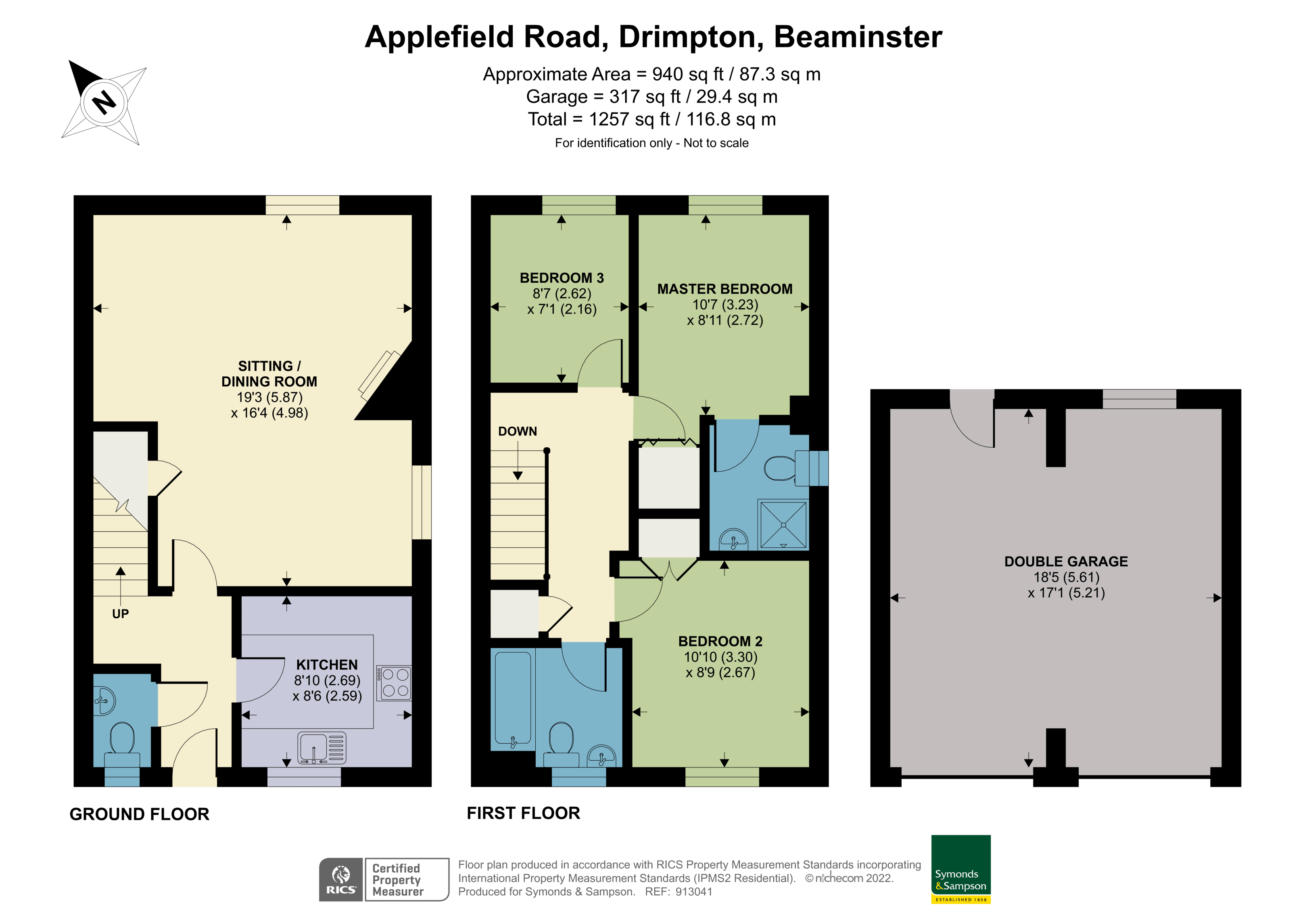 Applefield Road, Drimpton, Beaminster, Dorset DT8, 3 bedroom end