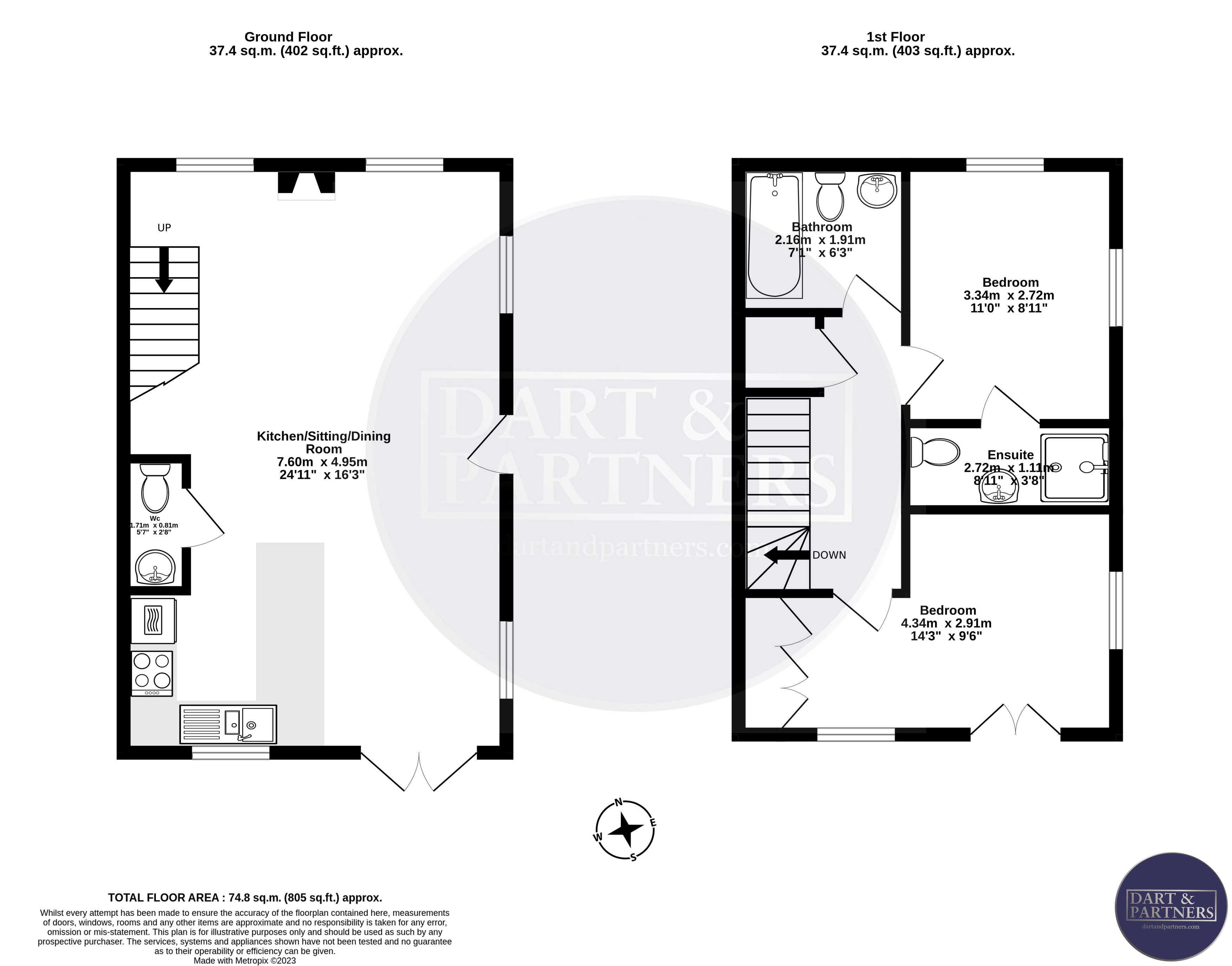 Second Drive, Teignmouth TQ14, 2 bedroom semidetached house for sale