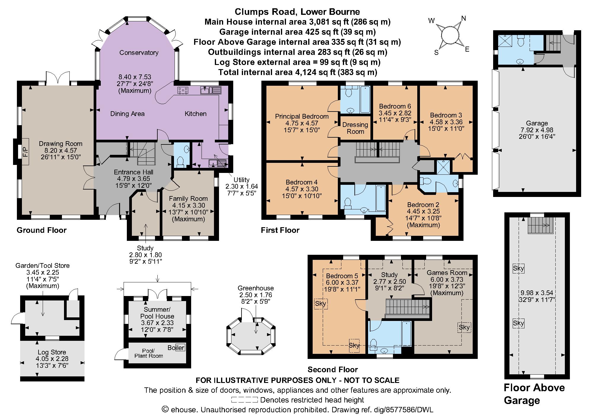 Clumps Road, Lower Bourne, Farnham, Surrey GU10, 6 bedroom detached house for sale 67145003