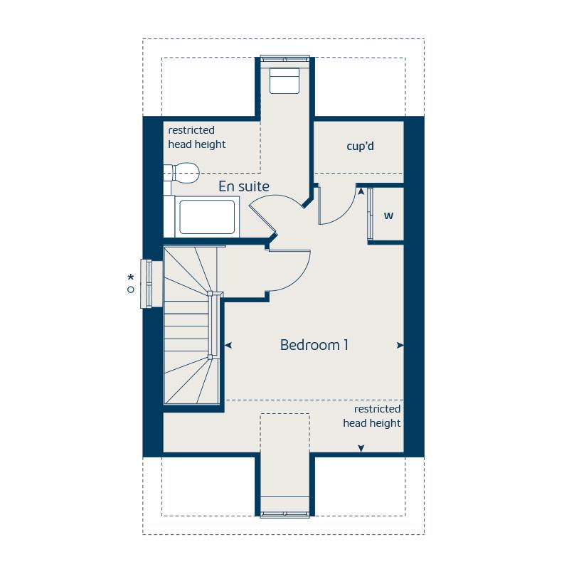 "Caddington" at Manorville Road, Hemel Hempstead HP3, 3 bedroom end