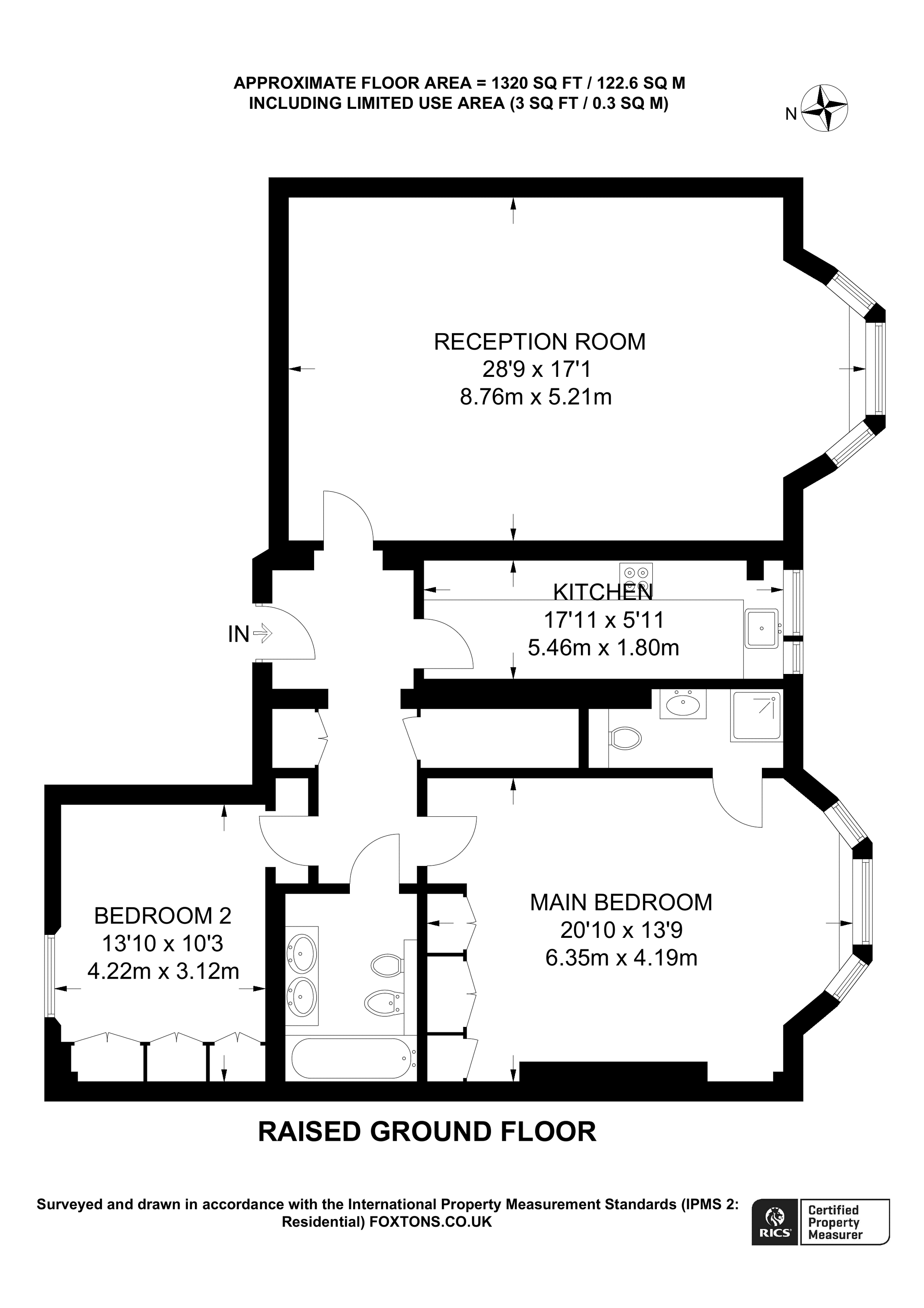 Old Brompton Road, South Kensington, London SW5, 2 bedroom flat for